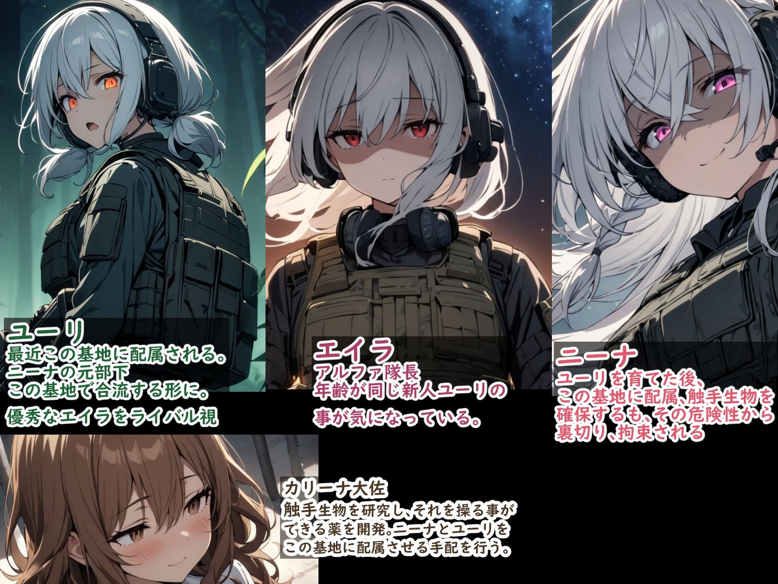 武装少女が触手に襲われたりふたなりになったりする話の画像6