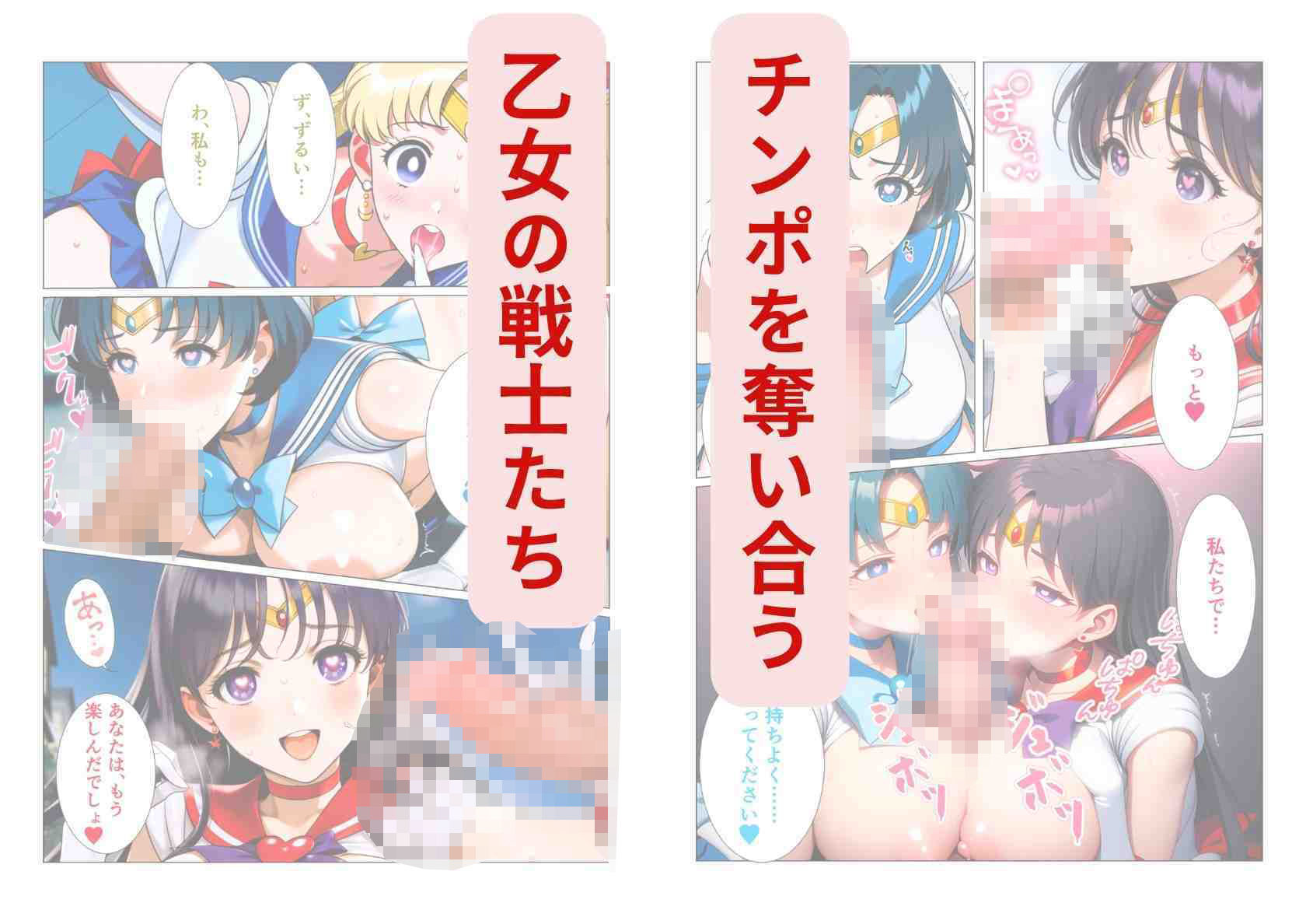 催淫魔法でセーラー戦士3人をアヘ堕ちさせる話の画像7