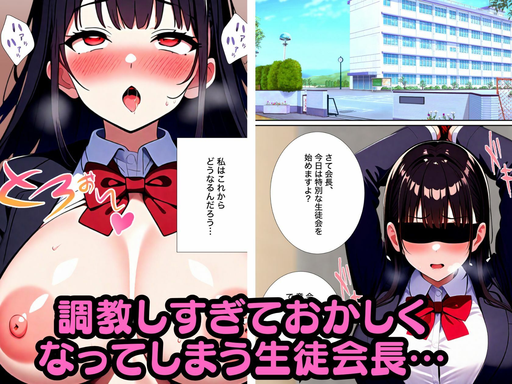 お堅い清純派の生徒会長を調教して性玩具にする話の画像8