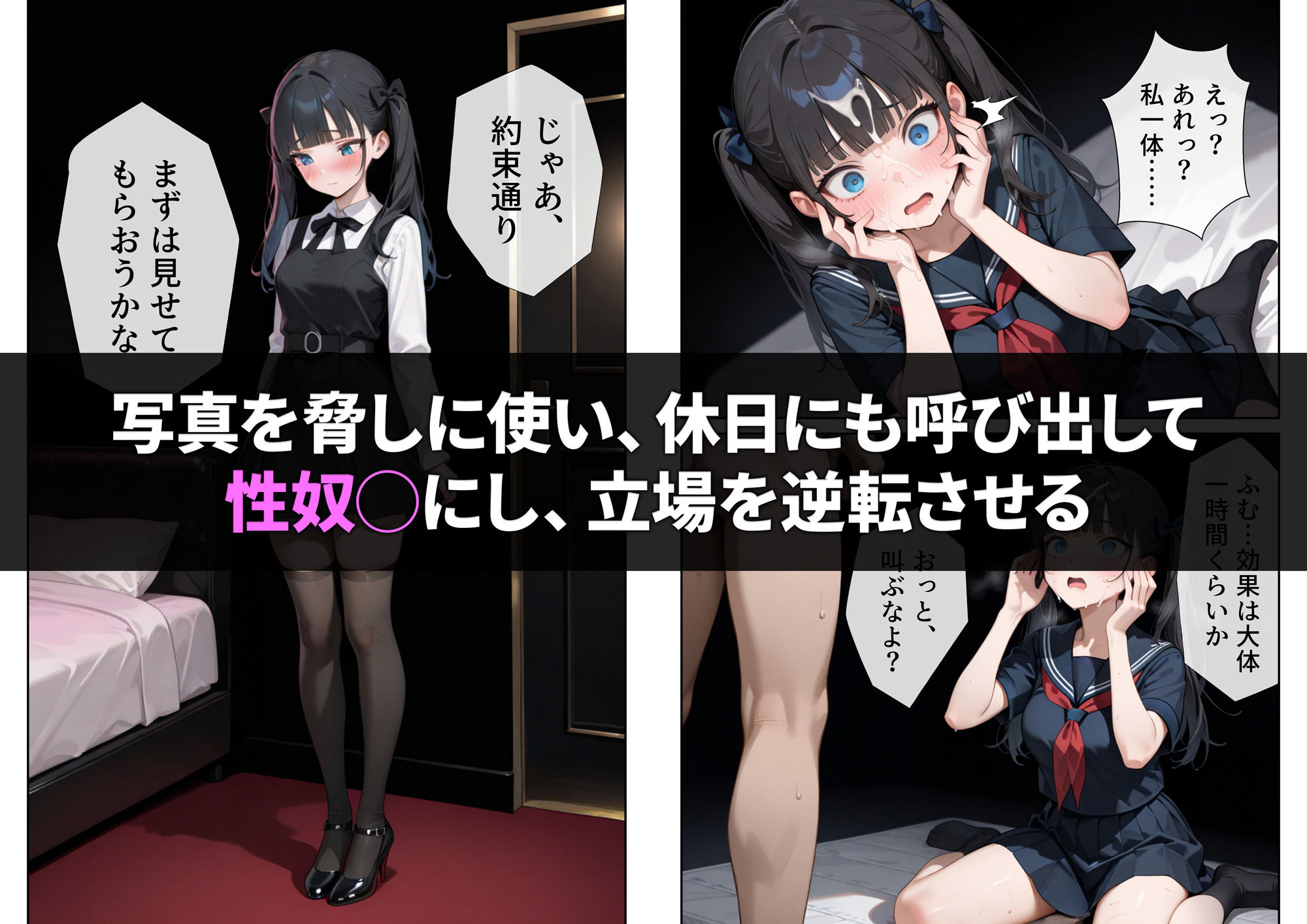 生意気ツインテを催◯アプリで性奴◯にしようとしたらのサンプル画像 6