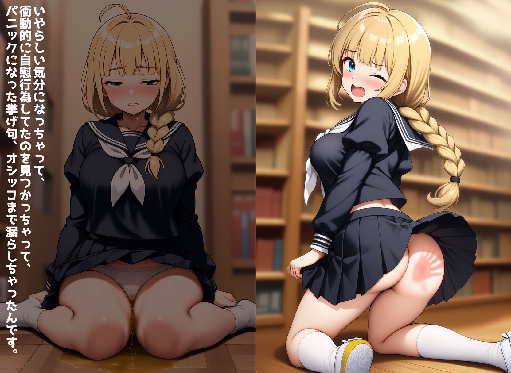 学園指定オムツカバー矯正少女のサンプル画像 6
