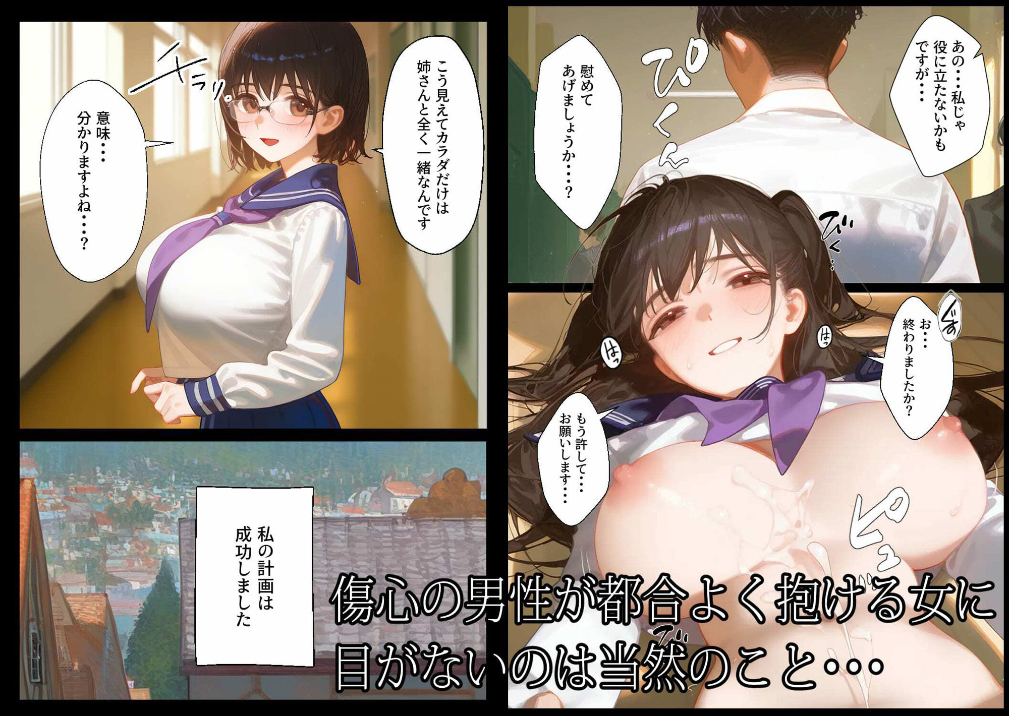 幼馴染の双子姉妹は俺のちんぽで破滅するの画像8