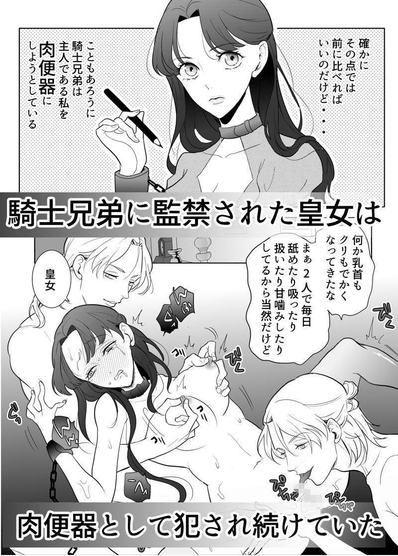 忠実?な騎士兄弟は傲慢皇女様を肉便器にしたい-(2)-皇女脱走編の画像1