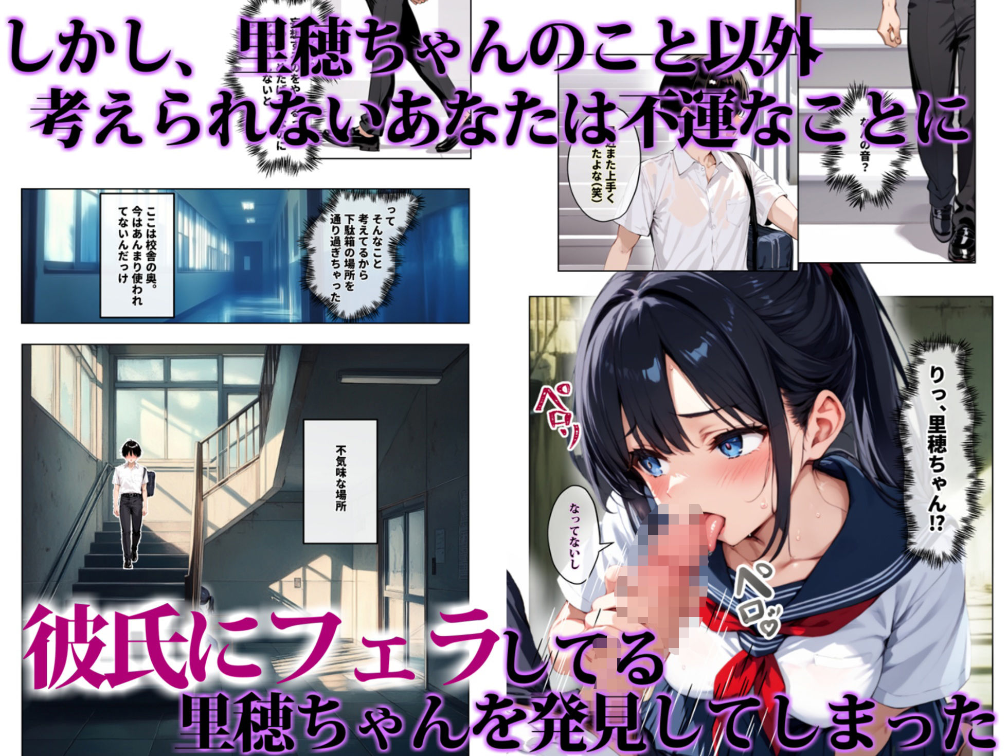 ずっと好きだった女の子に彼氏がいたので、女友達にマ〇コを貸してもらった件のサンプル画像 6