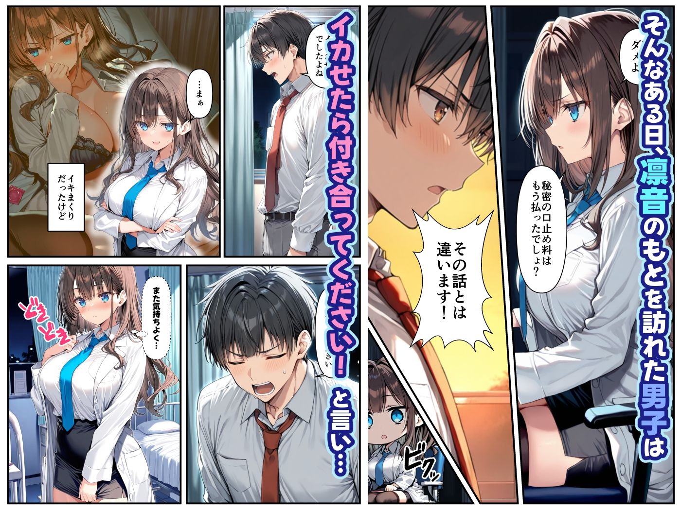 クールぶってるドスケベ保健室の先生が、男子生徒のデカチンポに敗北絶頂潮吹きする話。の画像5