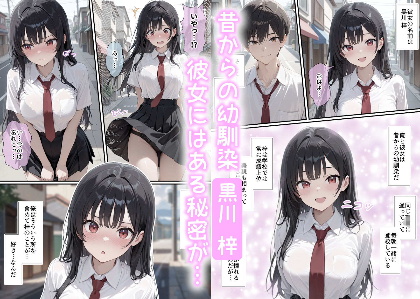 実はHな黒髪ちゃん 〜初めての幸せH編〜の画像1