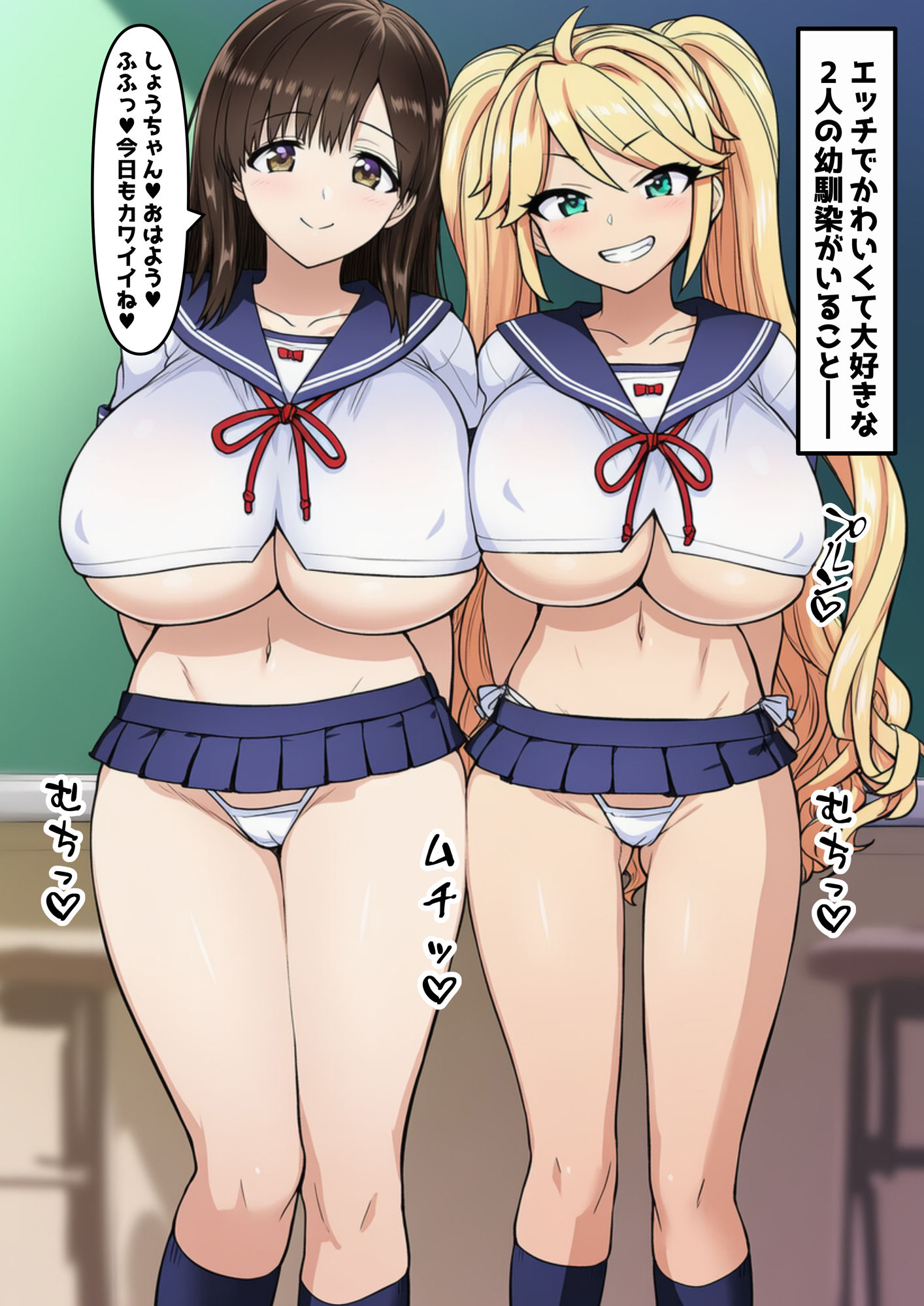 僕のママになってくれた大好きな2人の幼馴染がギャル改造されてNTRされる漫画の画像2