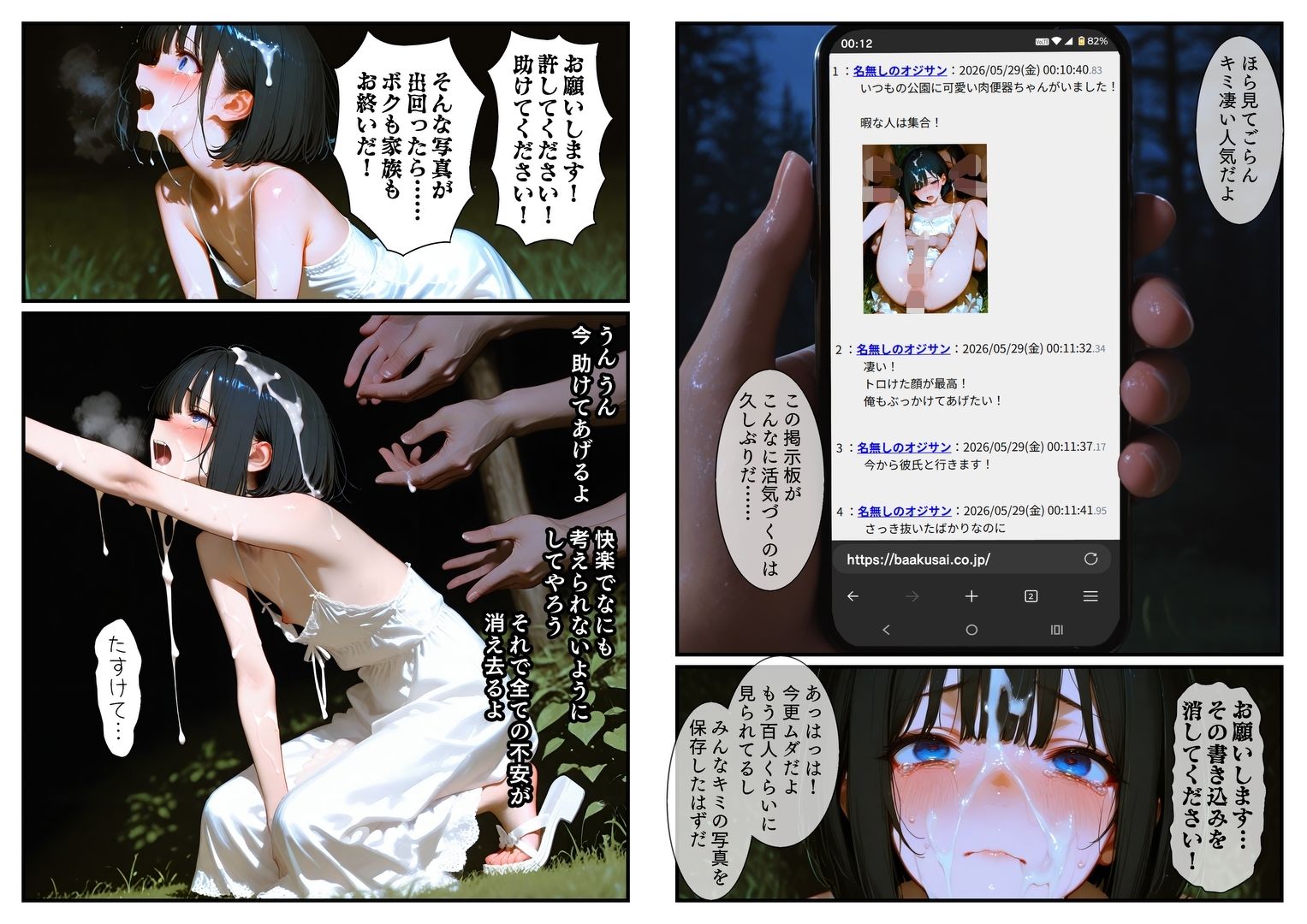 女装少年の性活 電車チカン&公園乱交編の画像7