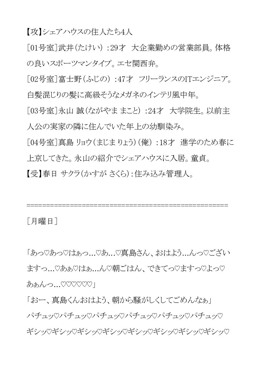 上京した俺が入居したのは24時間ハメ放題のえっちな管理人さん付きパコパコシェアハウスの画像1