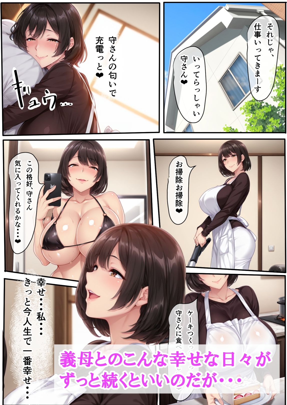 ギャル妻が1週間不倫旅行している間、義母と生ハメ種付けセックスしちゃった話の画像9