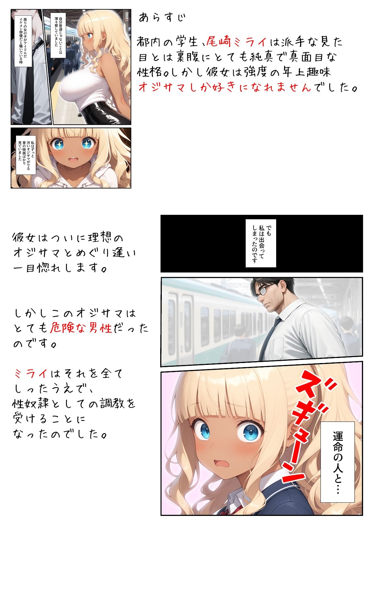 褐色お嬢様3穴調教〜私、オジサマじゃないと駄目なんですの画像1