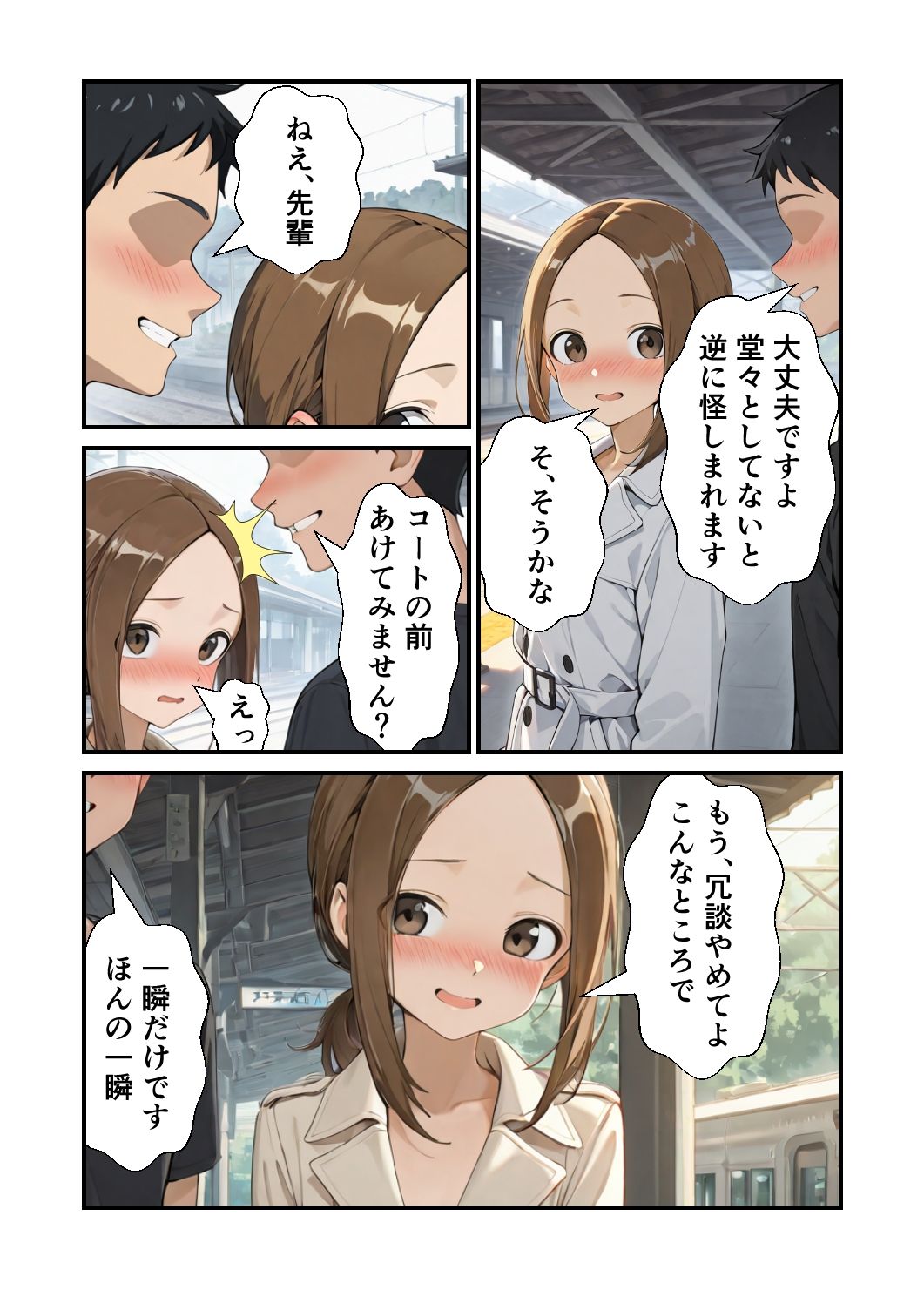駅で露出の高〇さんの画像9