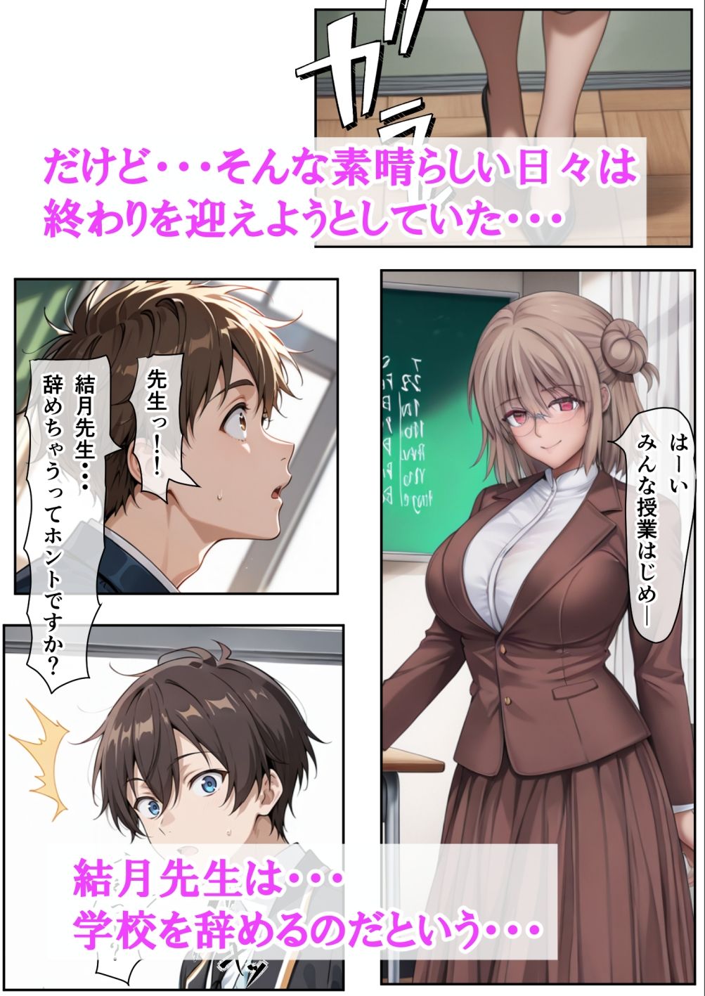 たった10秒しか効果がない催●アプリを使って、担任の爆乳先生と生ハメ中出しセックスする方法を考えた話 画像6