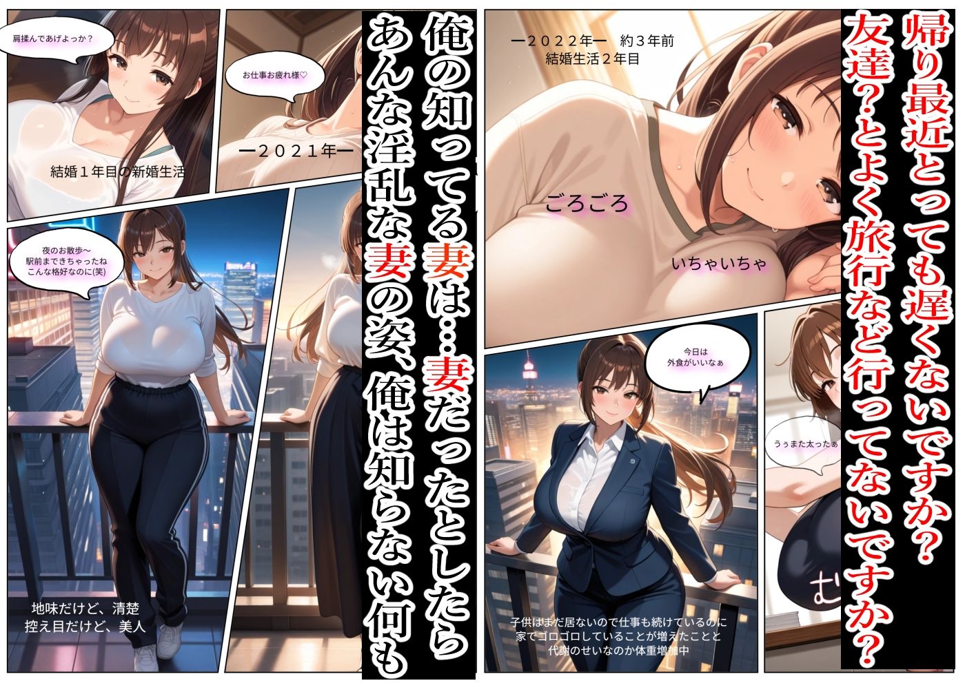 人妻NTR陥落街のサンプル画像 6