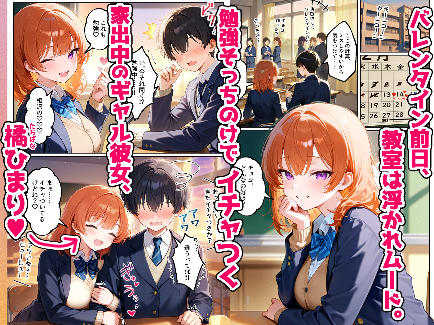 家出してきたクラスの人気ギャルが彼女になったらバレンタインに何度も中出しHさせてくれた話の画像1