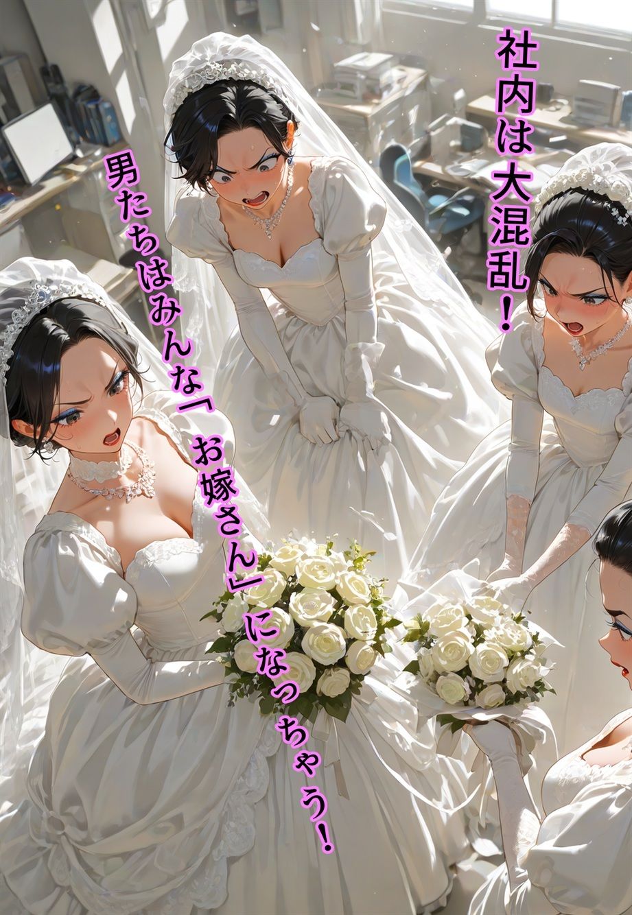 バージン・オフィス  〜職場の男たちが、全員ウェディングドレスの処女になった日〜 画像8
