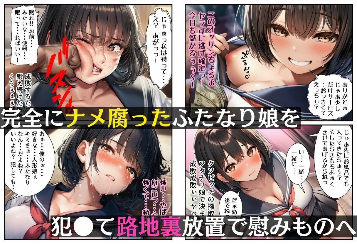 ナメてるふたなり娘をわからせて路地裏調教【18禁エロコミック】の画像8