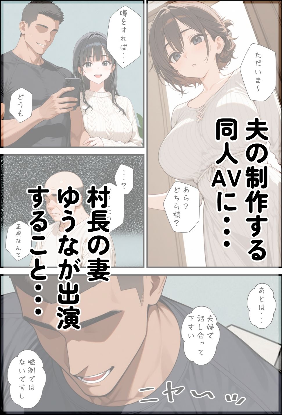 淫習のある村に何も知らずに引っ越してきた若妻をつまみ食いしたら、自分の妻が寝取られた話。のサンプル画像 6