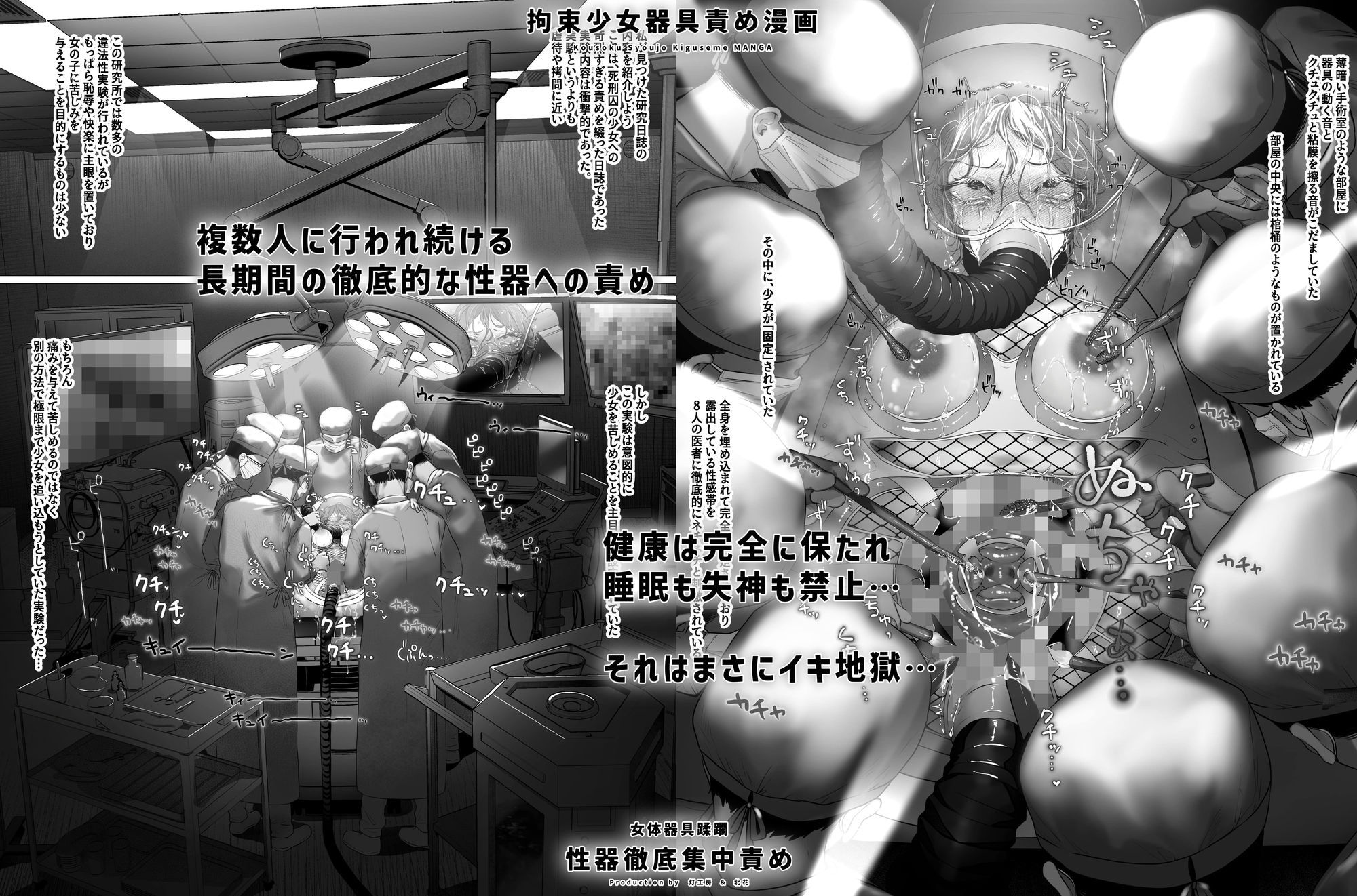 拘束少女器具責め漫画 女体器具蹂躙〜完全拘束少女/クリ肥大化実験/無限ディルド機械姦/性器徹底集中責めなど〜のサンプル画像 6