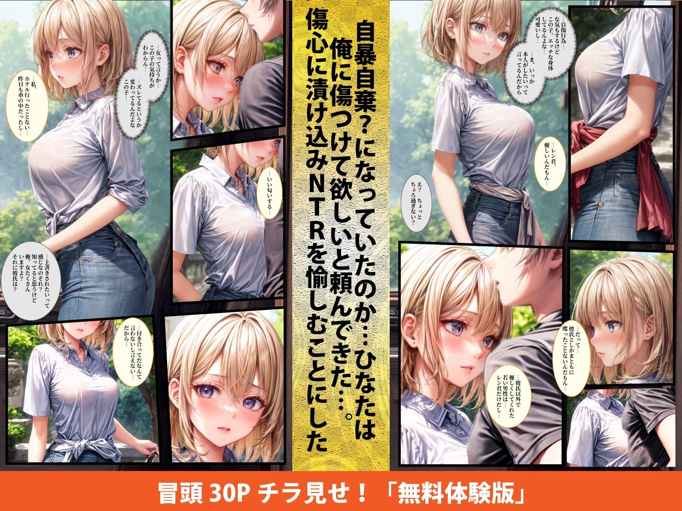【実話】連続NTR:マンネリ化の女（21）が出会い系でNTRヤリ捨て傷心だったので追撃寝取ったらドツボにハマっていた話のサンプル画像 6