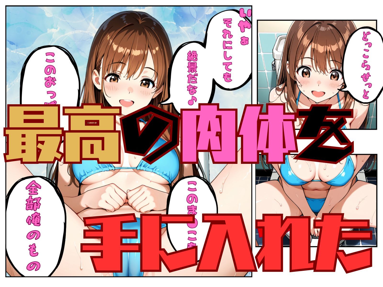 真夏のプールで・・・美女の体は俺のもののサンプル画像 6