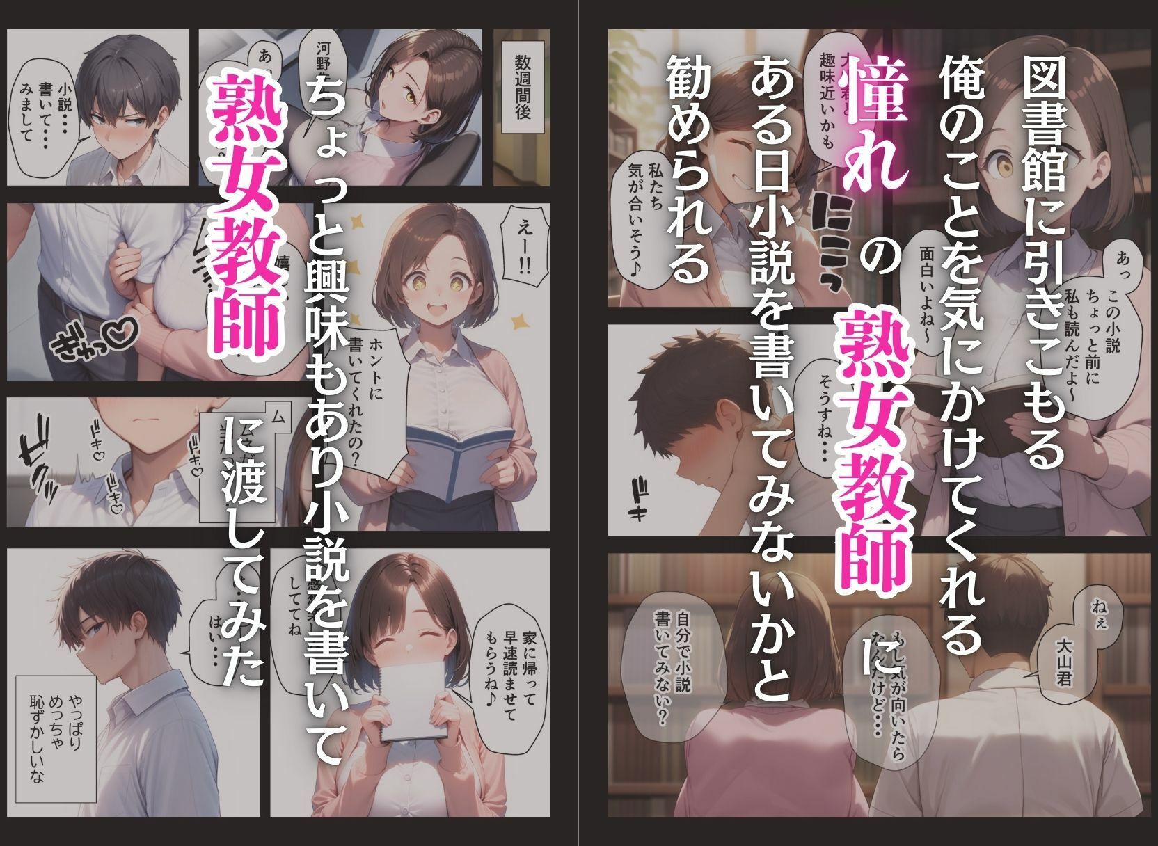 憧れのむちむち熟女教師と特別課外セックスで童貞卒業の画像1