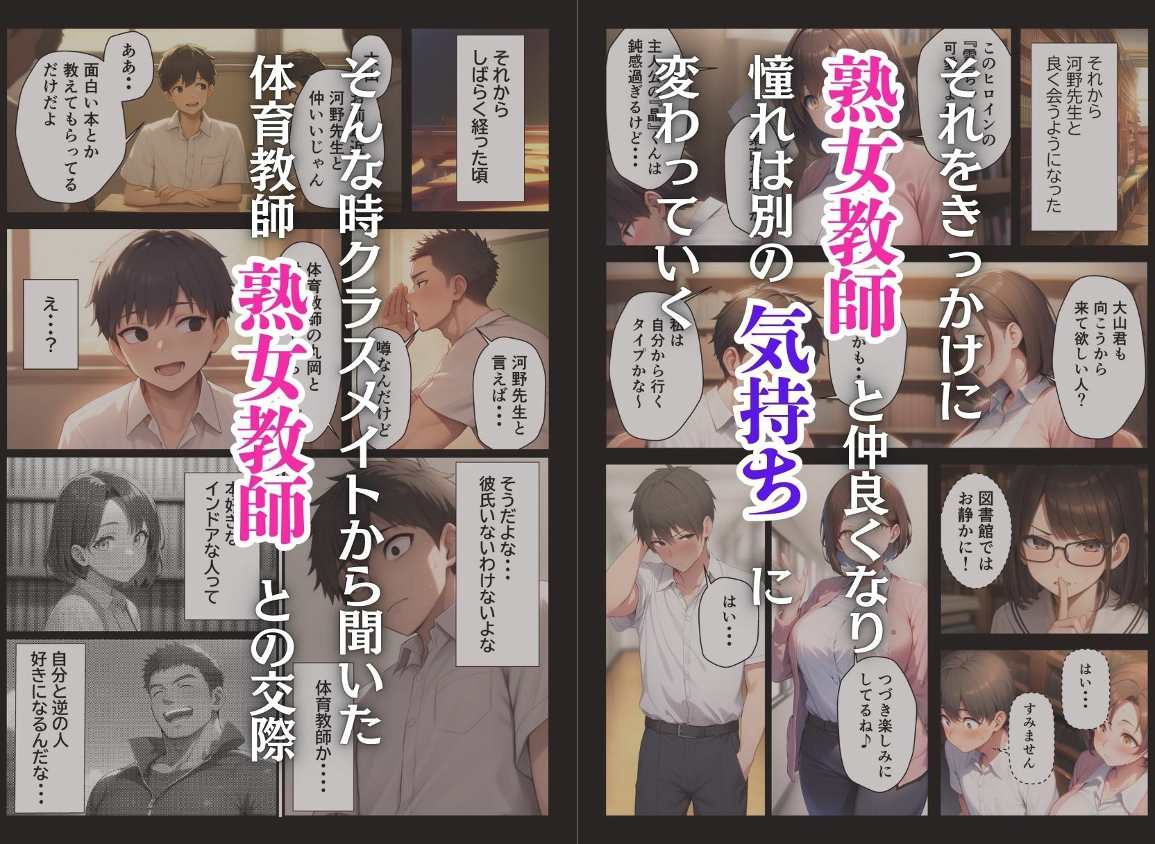 憧れのむちむち熟女教師と特別課外セックスで童貞卒業の画像2