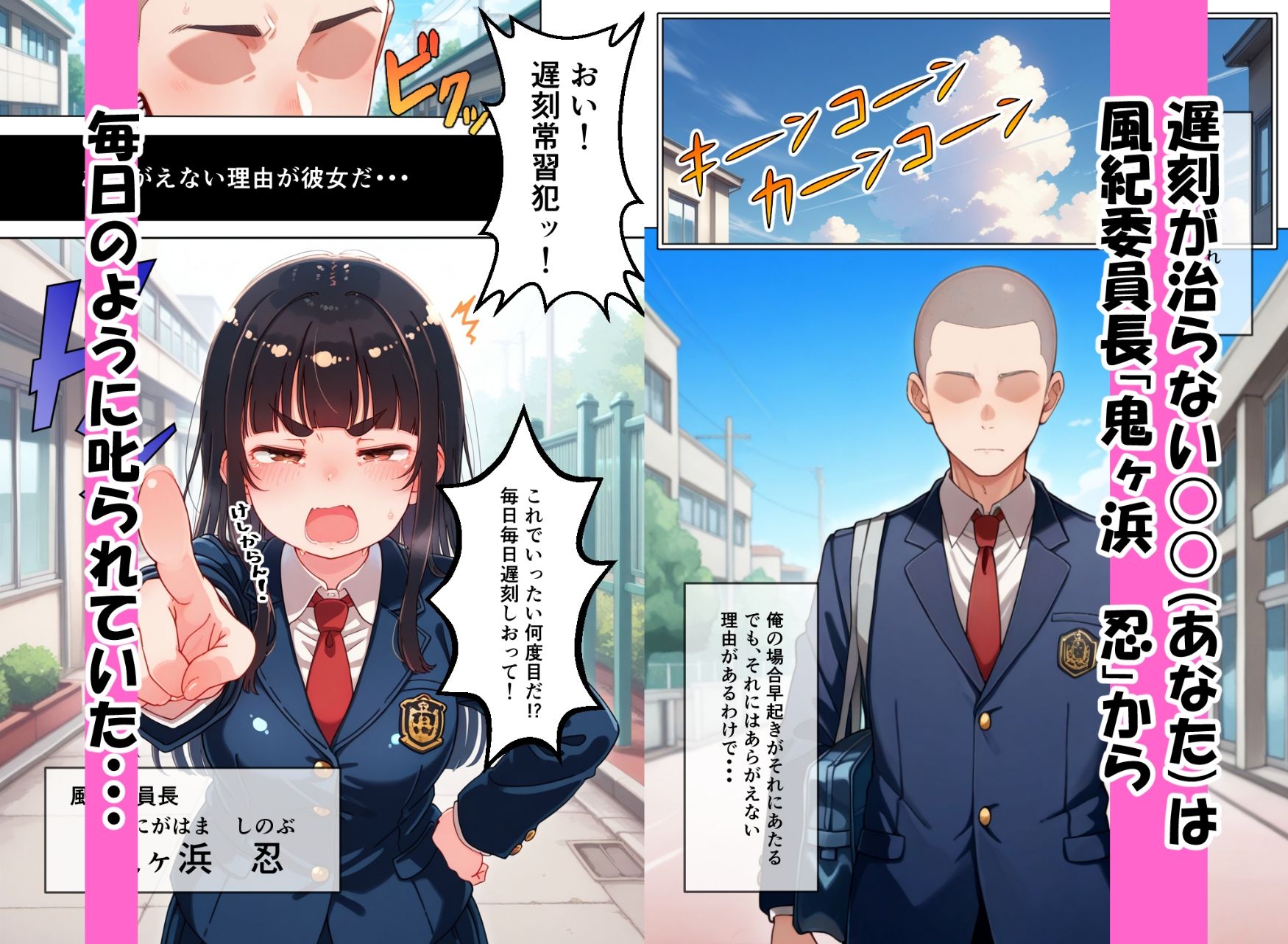 遅刻防止のため性処理係になってくれたとってもマジメなドスケベ風紀委員長の画像1