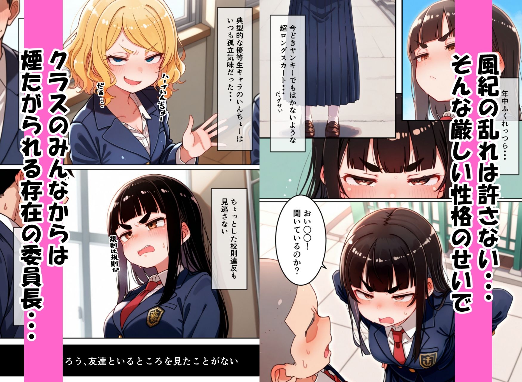 遅刻防止のため性処理係になってくれたとってもマジメなドスケベ風紀委員長の画像2
