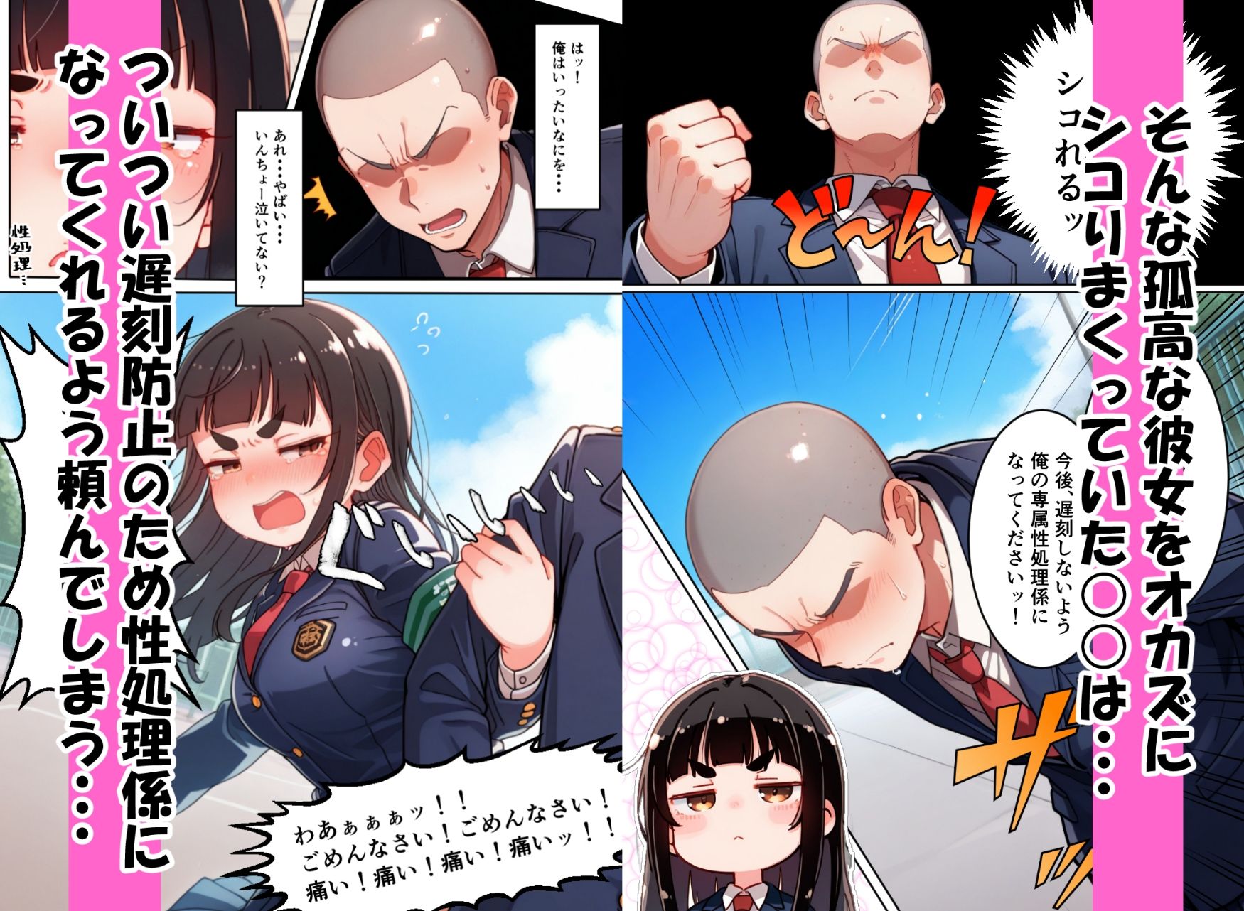 遅刻防止のため性処理係になってくれたとってもマジメなドスケベ風紀委員長の画像3
