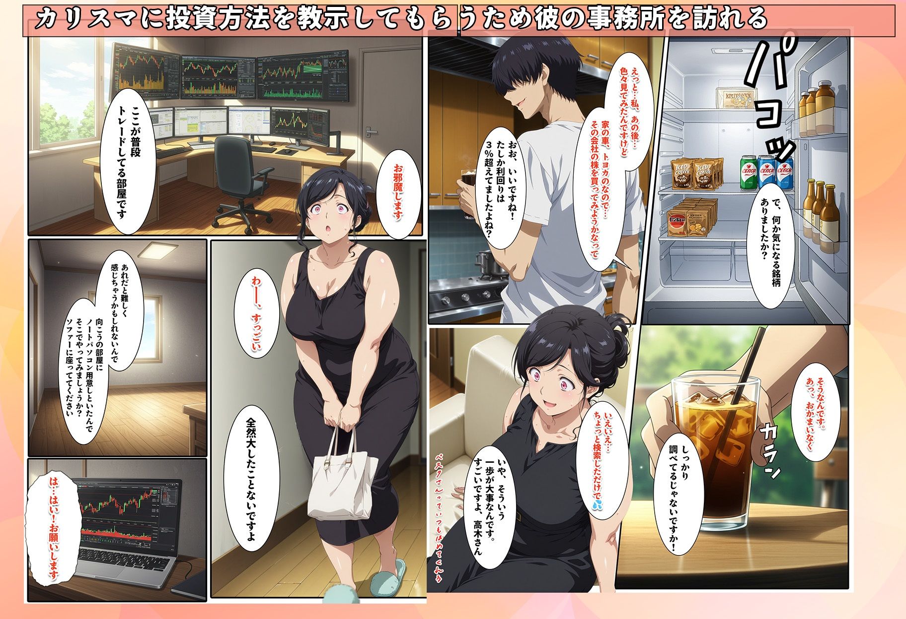 株を始めた人妻の三角保ち合いのサンプル画像 6