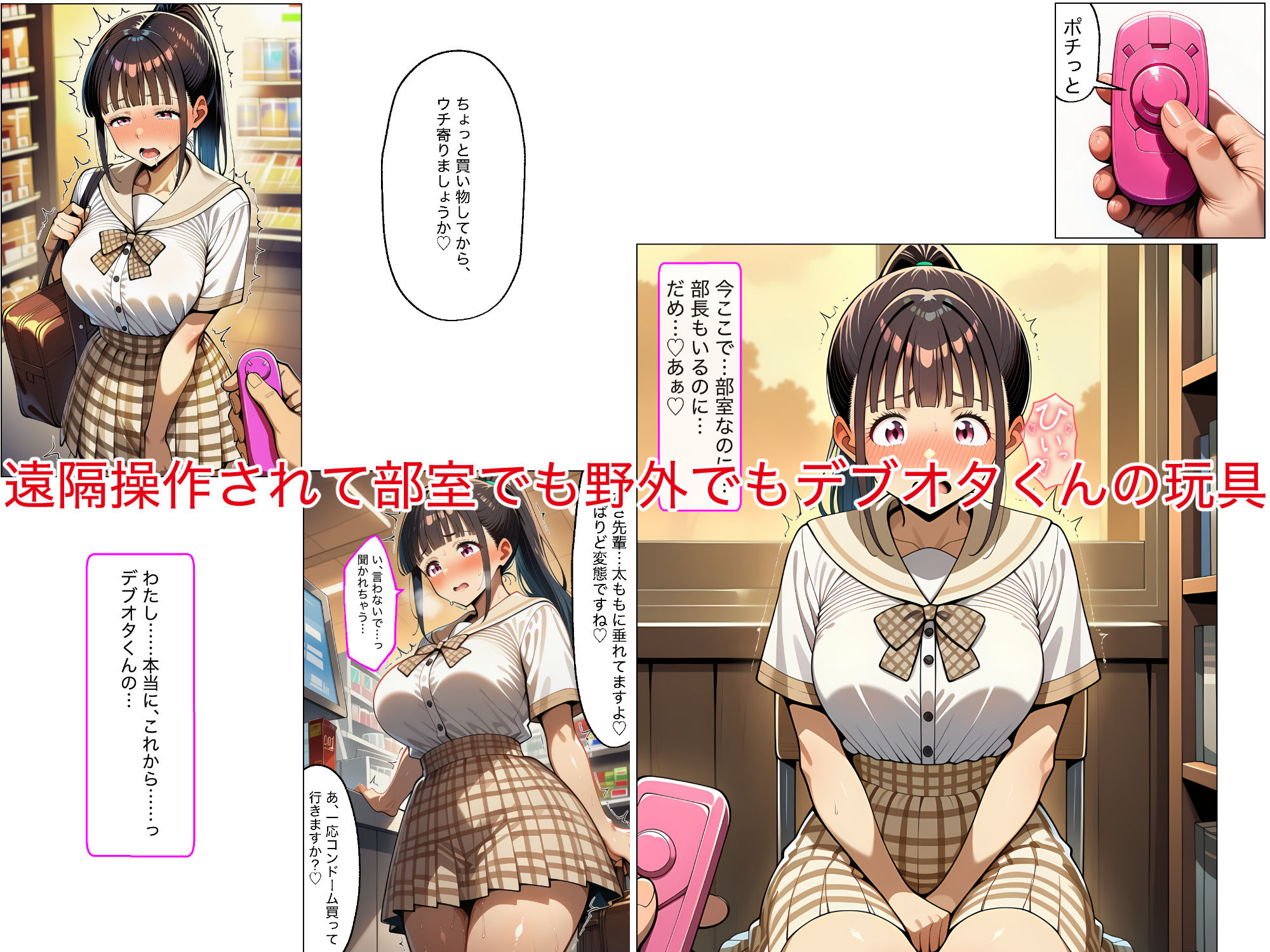 真面目でむっつりなオナニー狂の生徒会副会長を後輩デブオタの僕がちんぽ奴◯に堕とす話ーあの娘の秘密【生徒会副会長ちんぽ奴◯化】ーの画像7