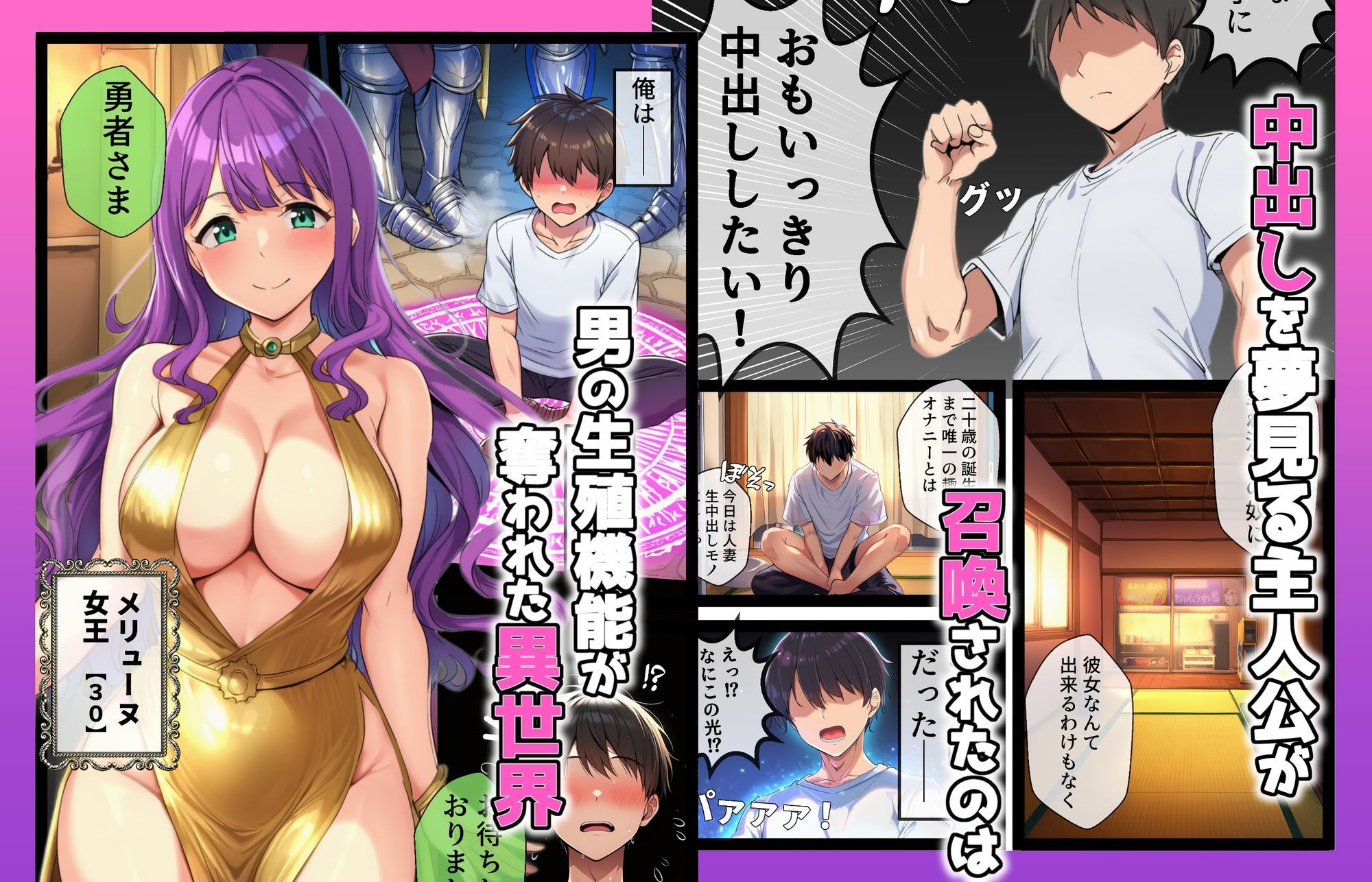 異世界行ったら俺だけ中出しシ放題の種付け勇者になった件 画像1