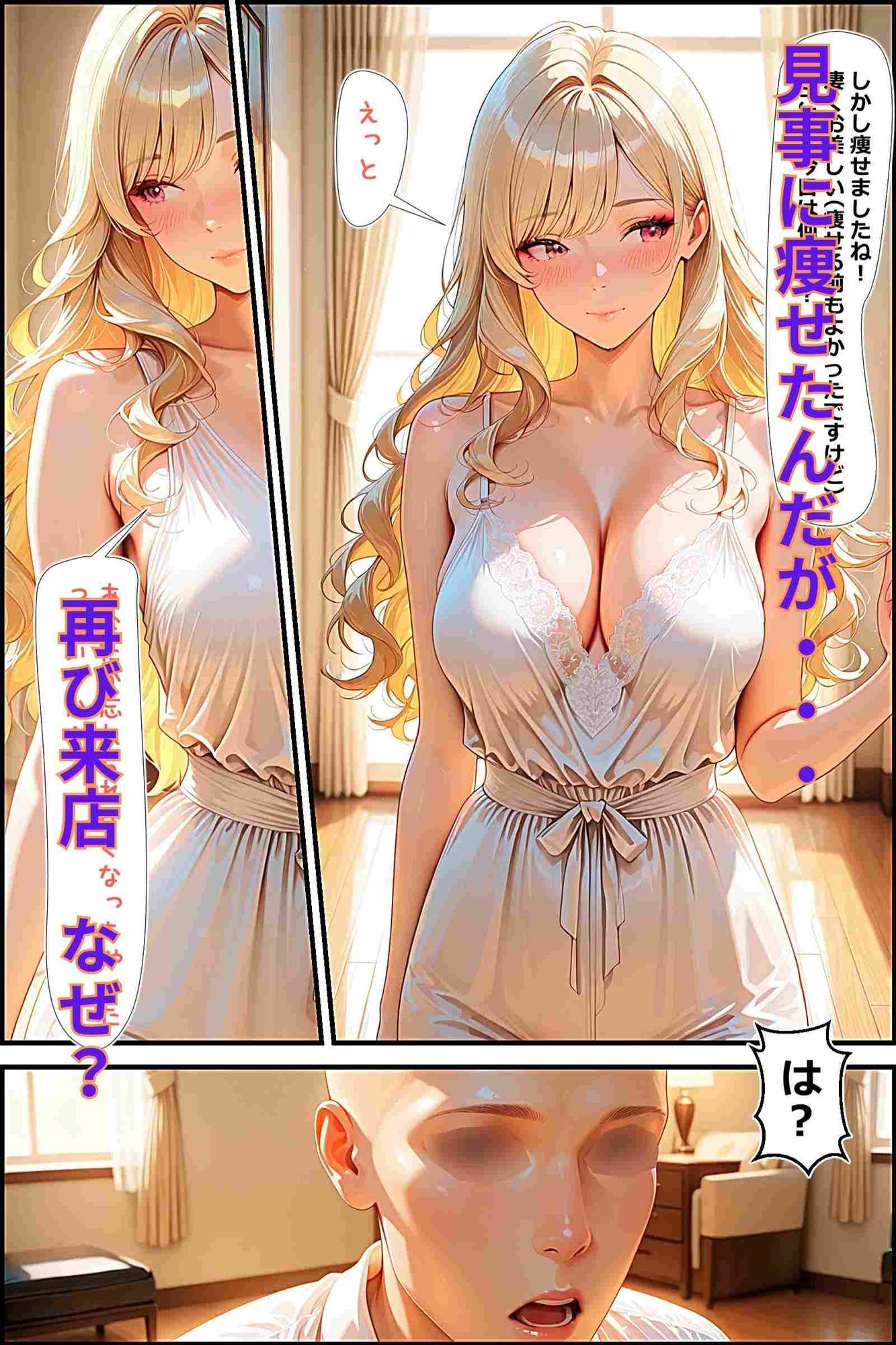 俺とセックスすると痩せるらしい クライアントの金髪若妻予定通り痩せるも何故か孕むのサンプル画像 6