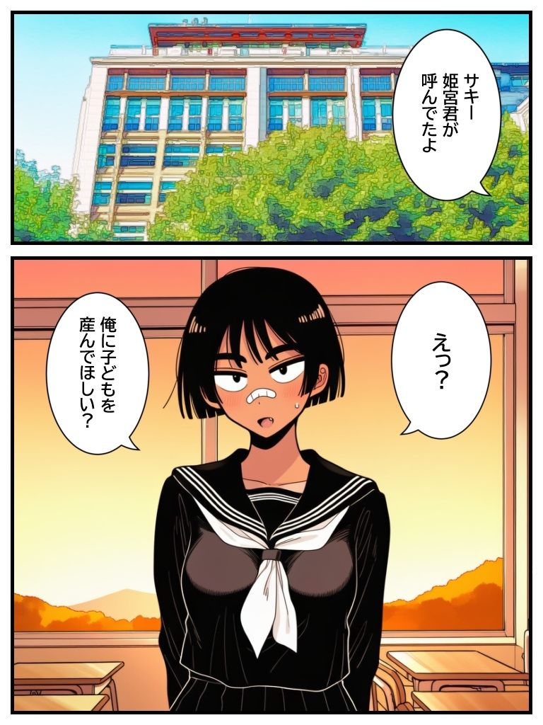 キミの子どもを孕ませて。ボーイッシュ陸上女子がイケメンに無責任中出しされて妊娠するまで【リメイク版】のサンプル画像 6