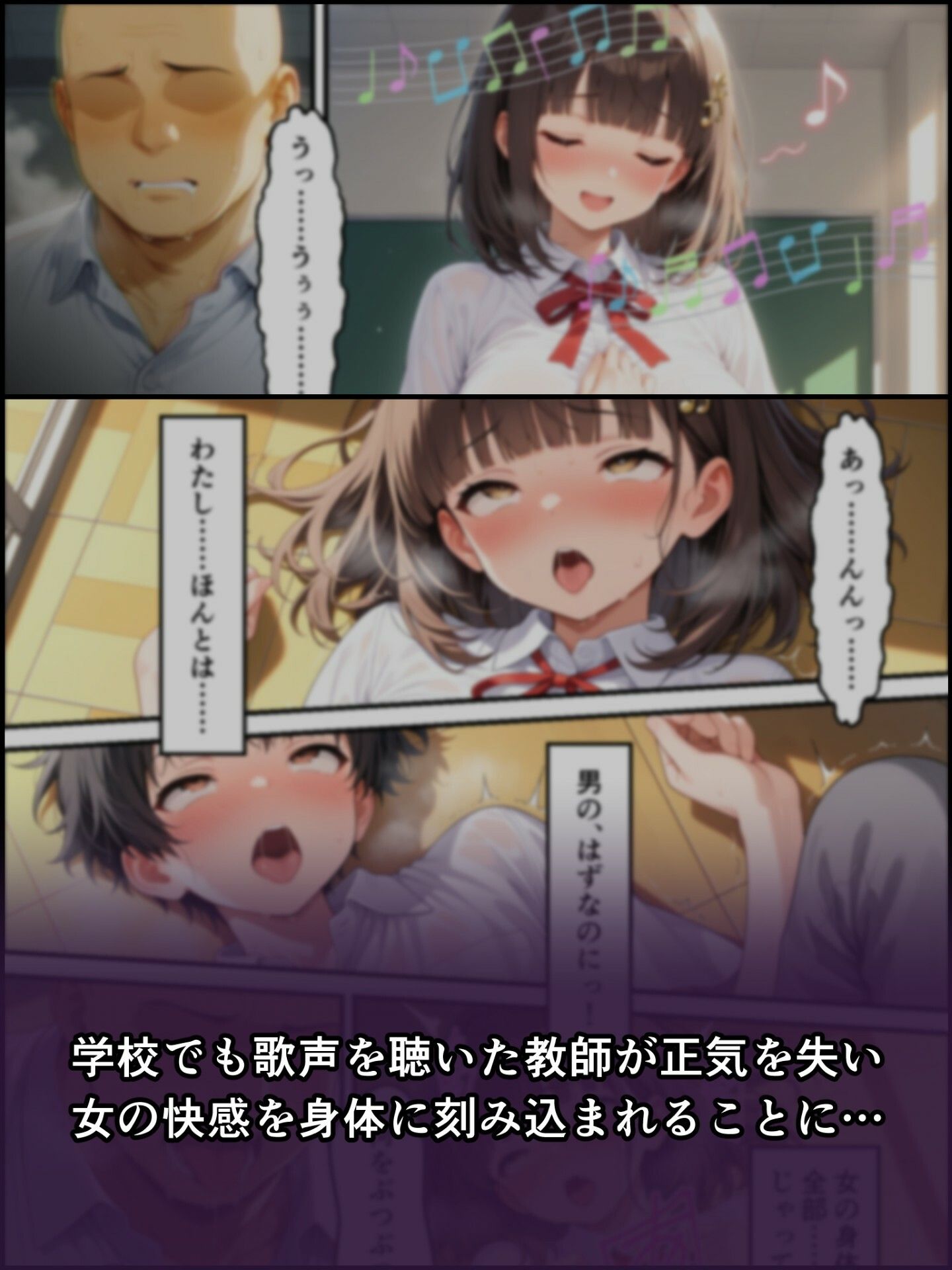 蝕宴のコラプティオ  淫魔シスターの呪いで少女に変えられた幼馴染が、歌の魔力でギャル淫魔に堕ちるまでの10日間のサンプル画像 6