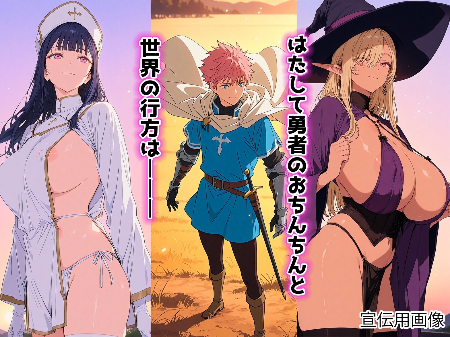 勇者様が男の娘になっちゃったから、魔法使いと僧侶でメスイキ精交解呪 画像9