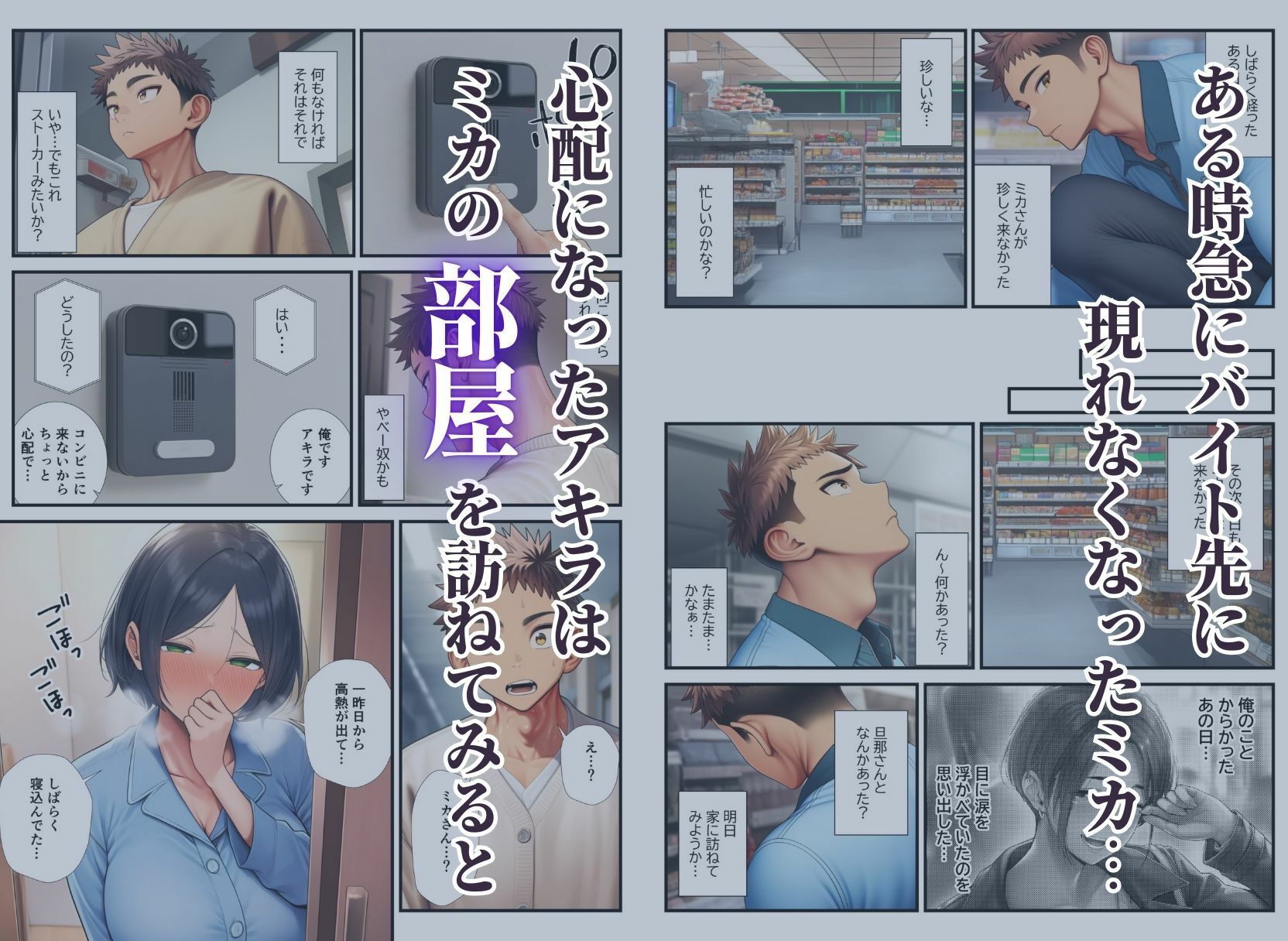 バ先の美人客は隣部屋の人妻熟女〜夫の出張中に朝まで種付けセックスしちゃった話〜の画像6