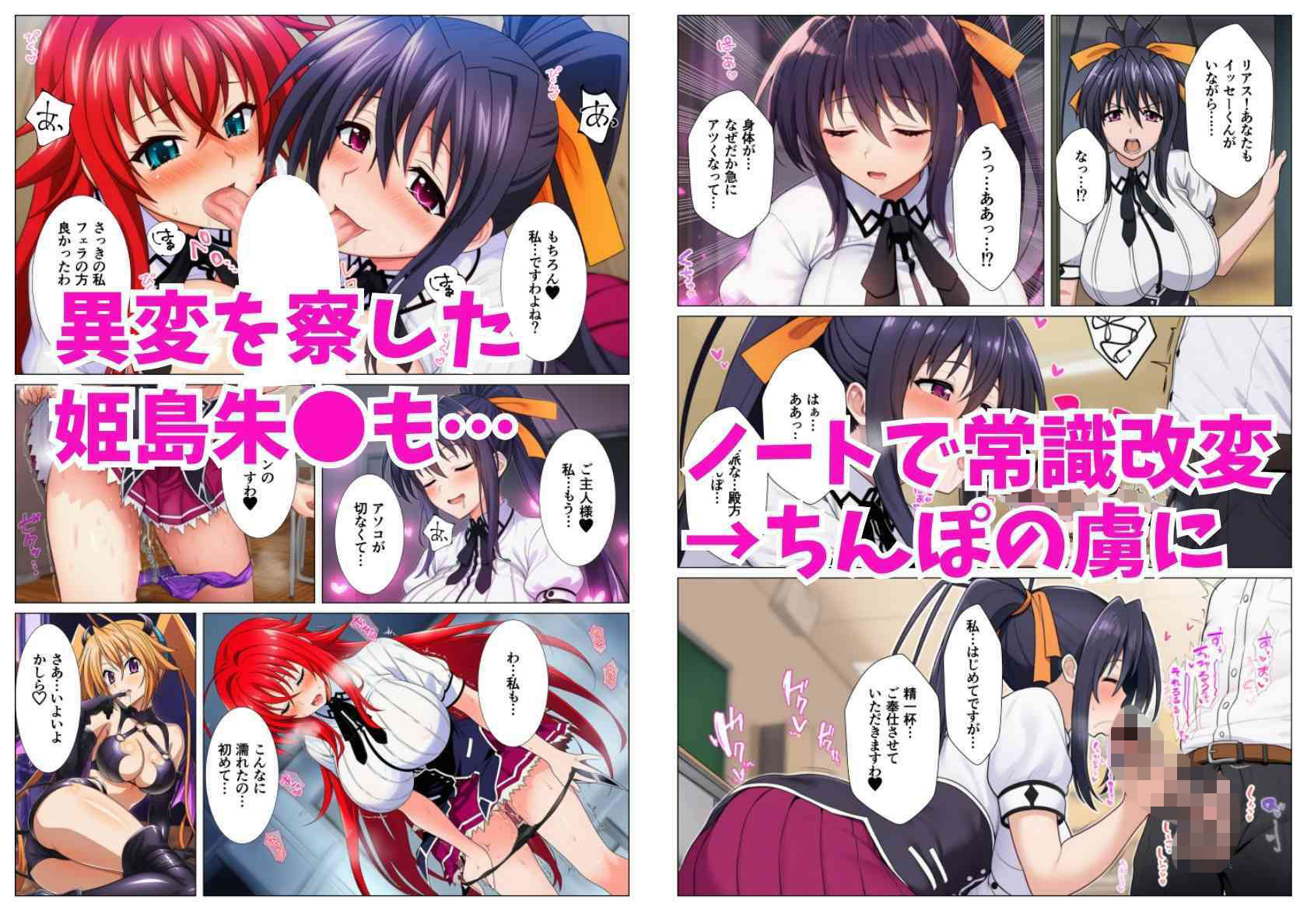 催淫メスノート！ハ◯スクールD×Dヒロインの名前を書いたら強●発情の画像3
