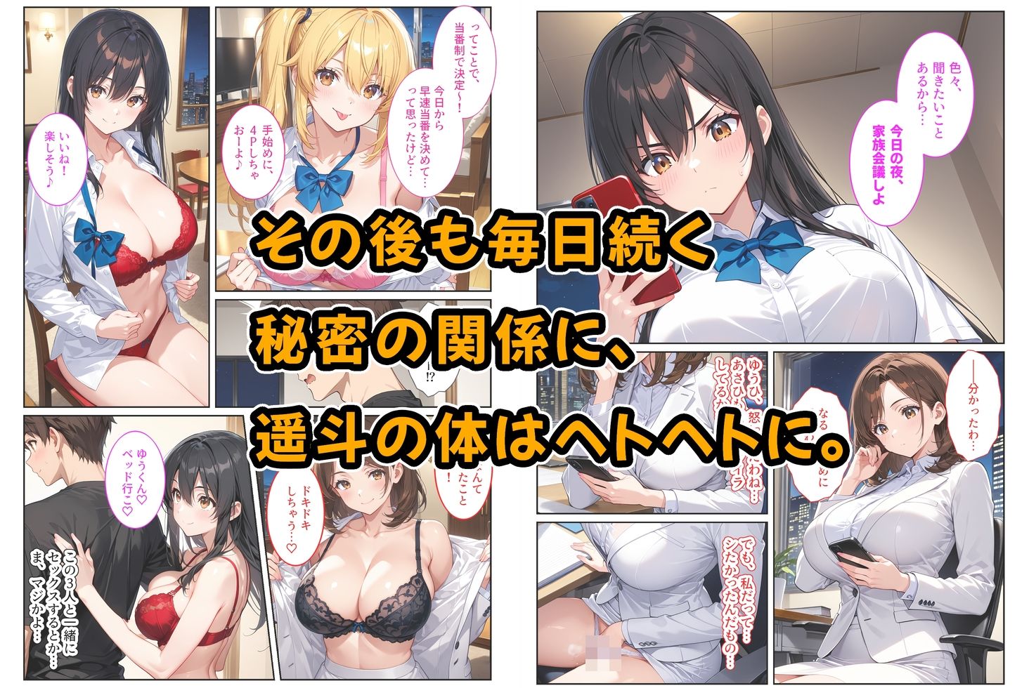 養子になったら爆乳義母と双子義妹に誘惑されて中出しセックスしています！〜母娘ハーレム編〜の画像7