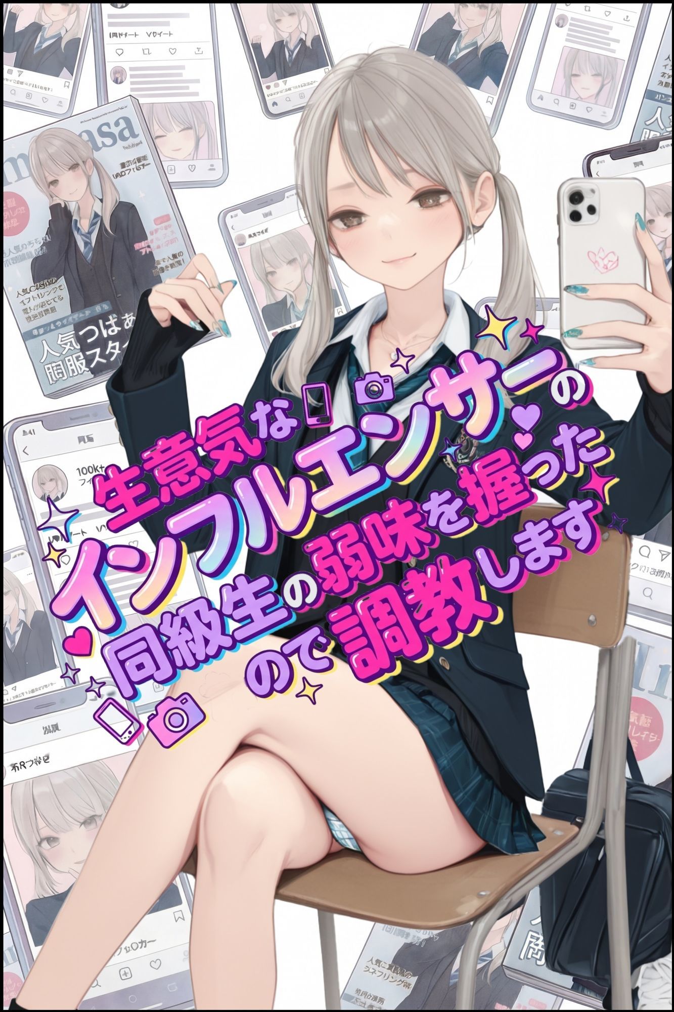 生意気なインフエンサーの同級生の弱味を握ったので 調教します 画像1