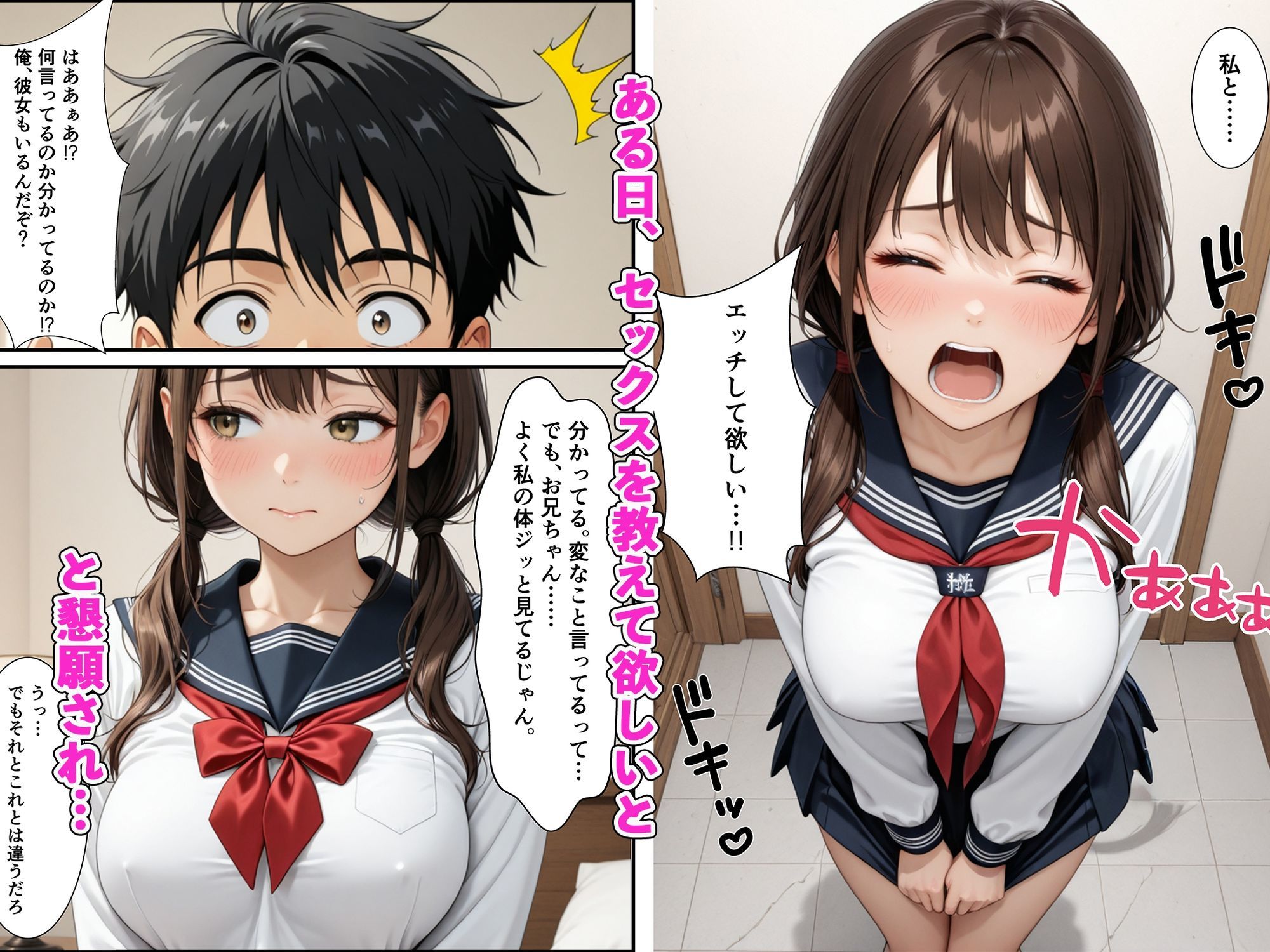 Fカップ妹と相性良すぎて生ハメSEXが止まらないの画像3