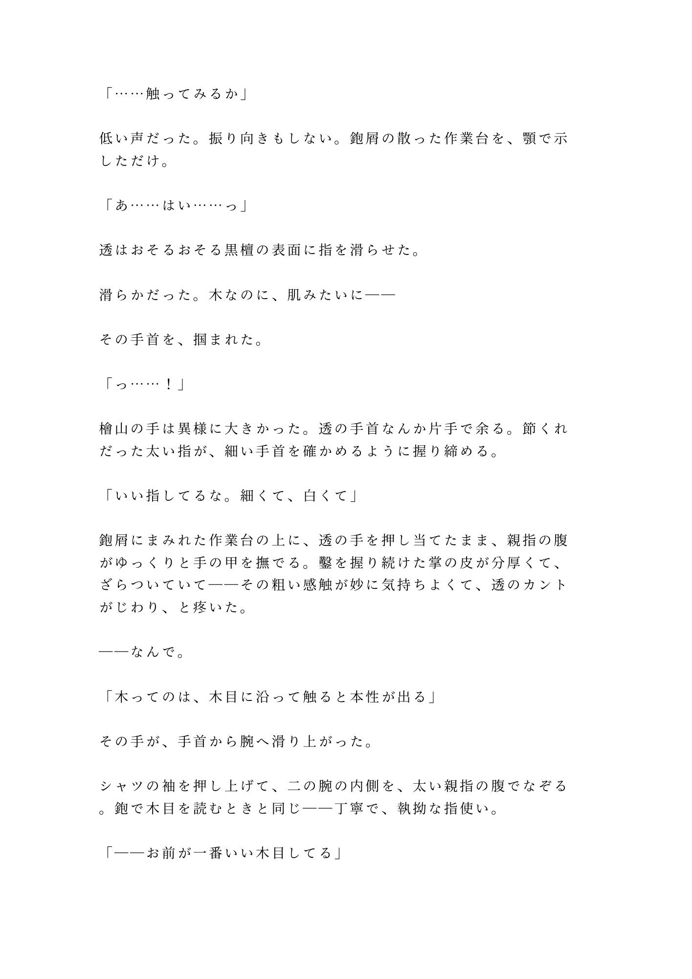 「お前が一番いい木目してる」深夜の工房で木工職人に鉋をかけるように削られ四回中出しで一点モノに仕上げられる話 (dcomic jp-002)