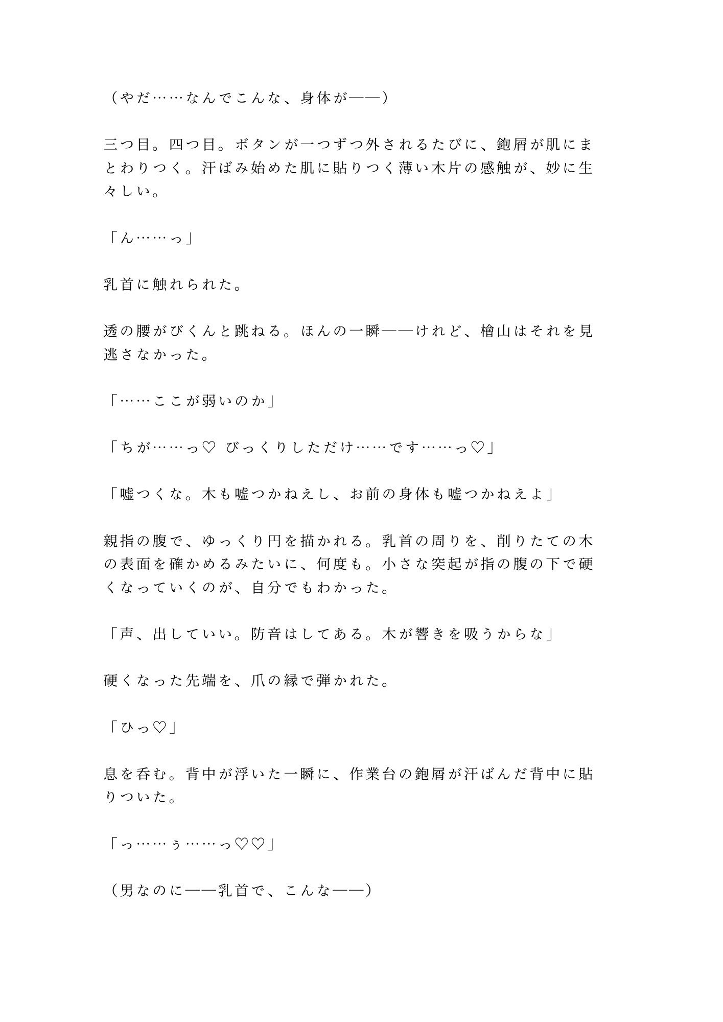 「お前が一番いい木目してる」深夜の工房で木工職人に鉋をかけるように削られ四回中出しで一点モノに仕上げられる話 (dcomic jp-004)