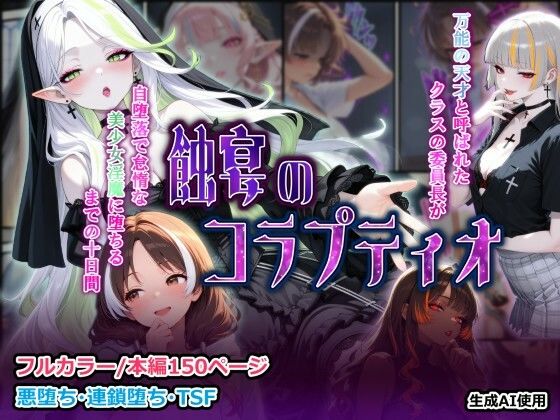 《d_735645》蝕宴のコラプティオ 万能の天才と呼ばれたクラスの委員長が自堕落で怠惰な美少女淫魔に堕ちるまでの十日間のパッケージ画像