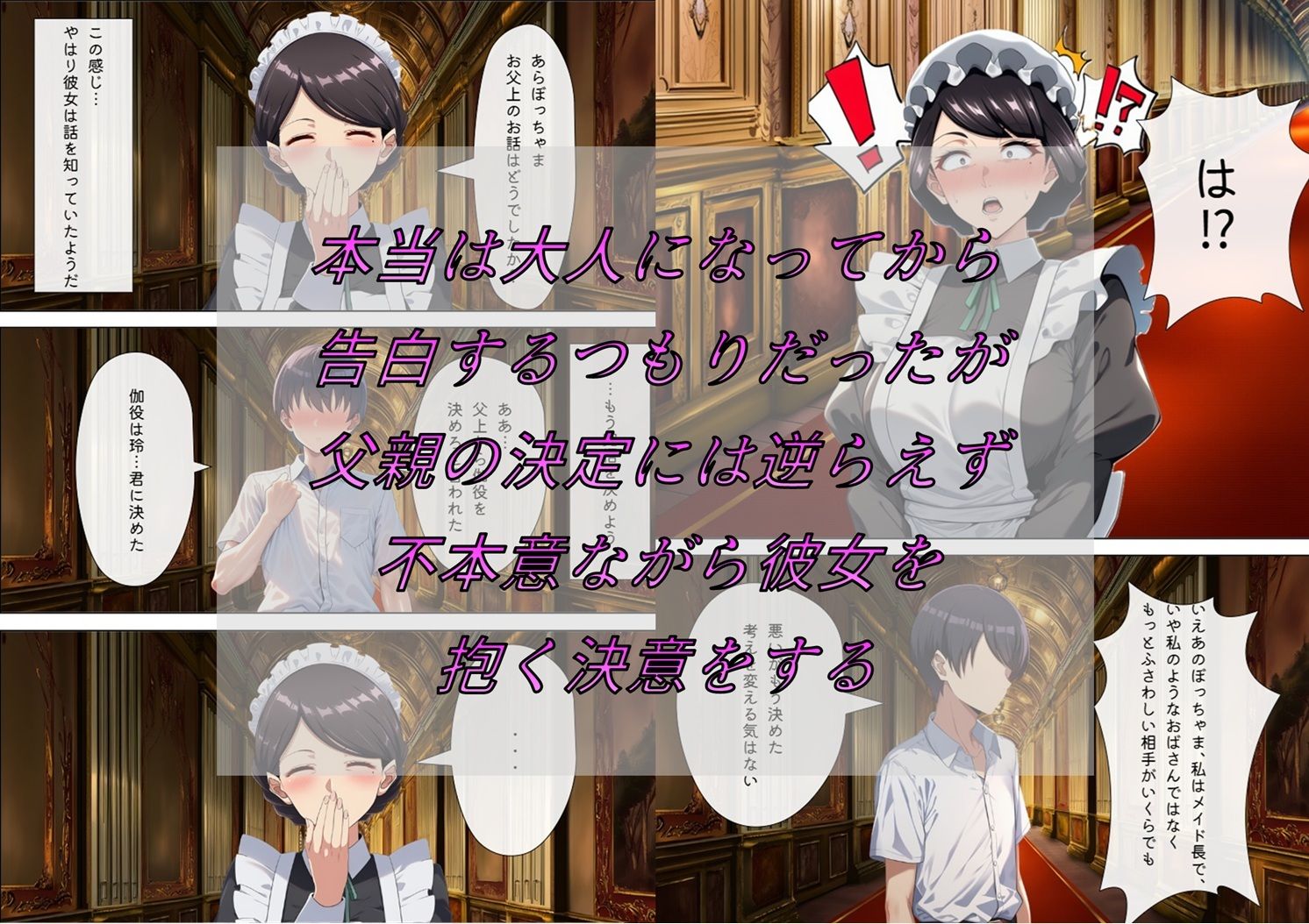 メイドで童貞卒業するよう言われたので昔から好きだった行き遅れ処女メイド長を寵愛して孕ませる話の画像2