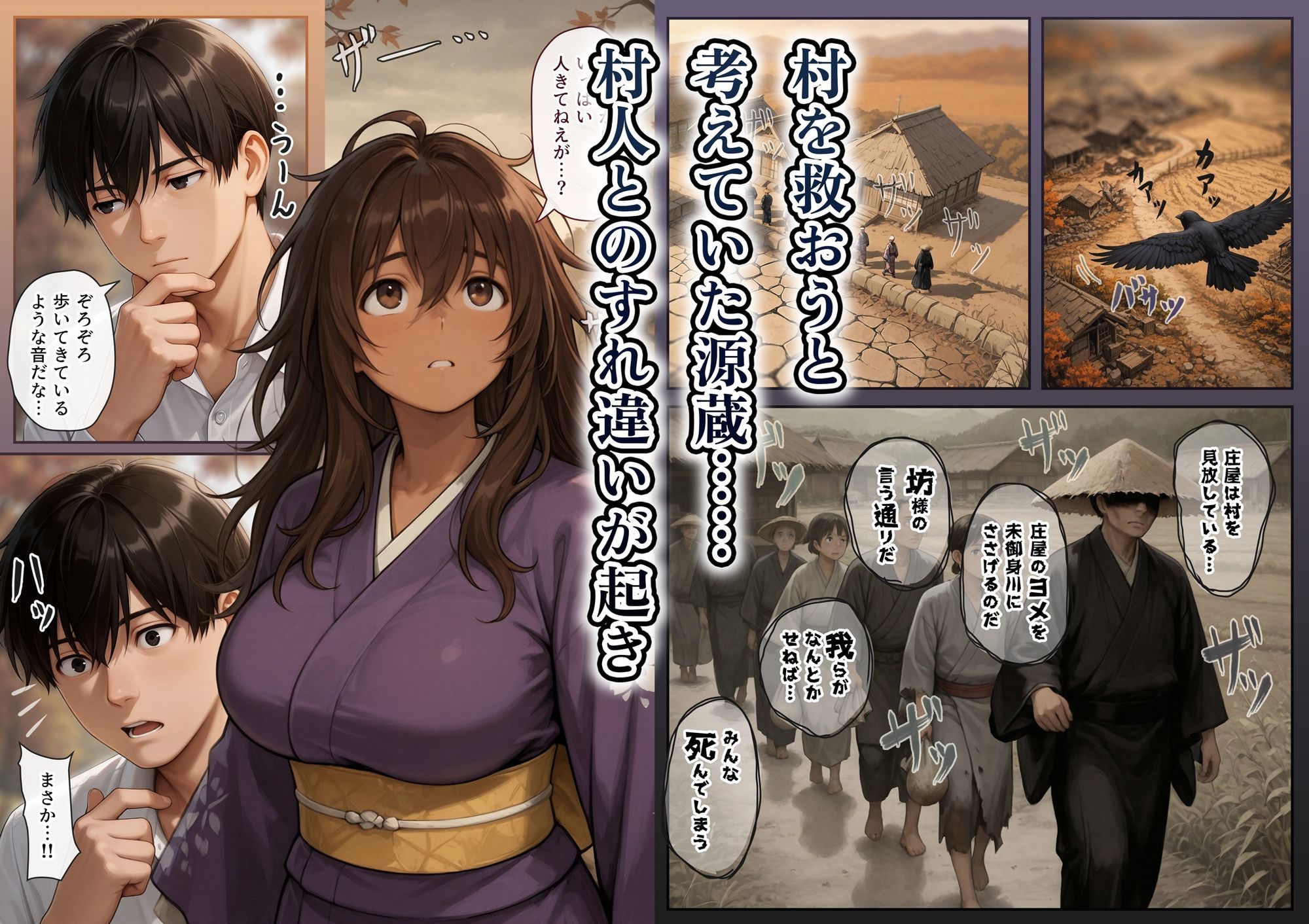 因習村の生贄――褐色の乳母  母乳を噴き出し  絶頂ス――「ムカサリ流し〜総集編〜」のサンプル画像 6