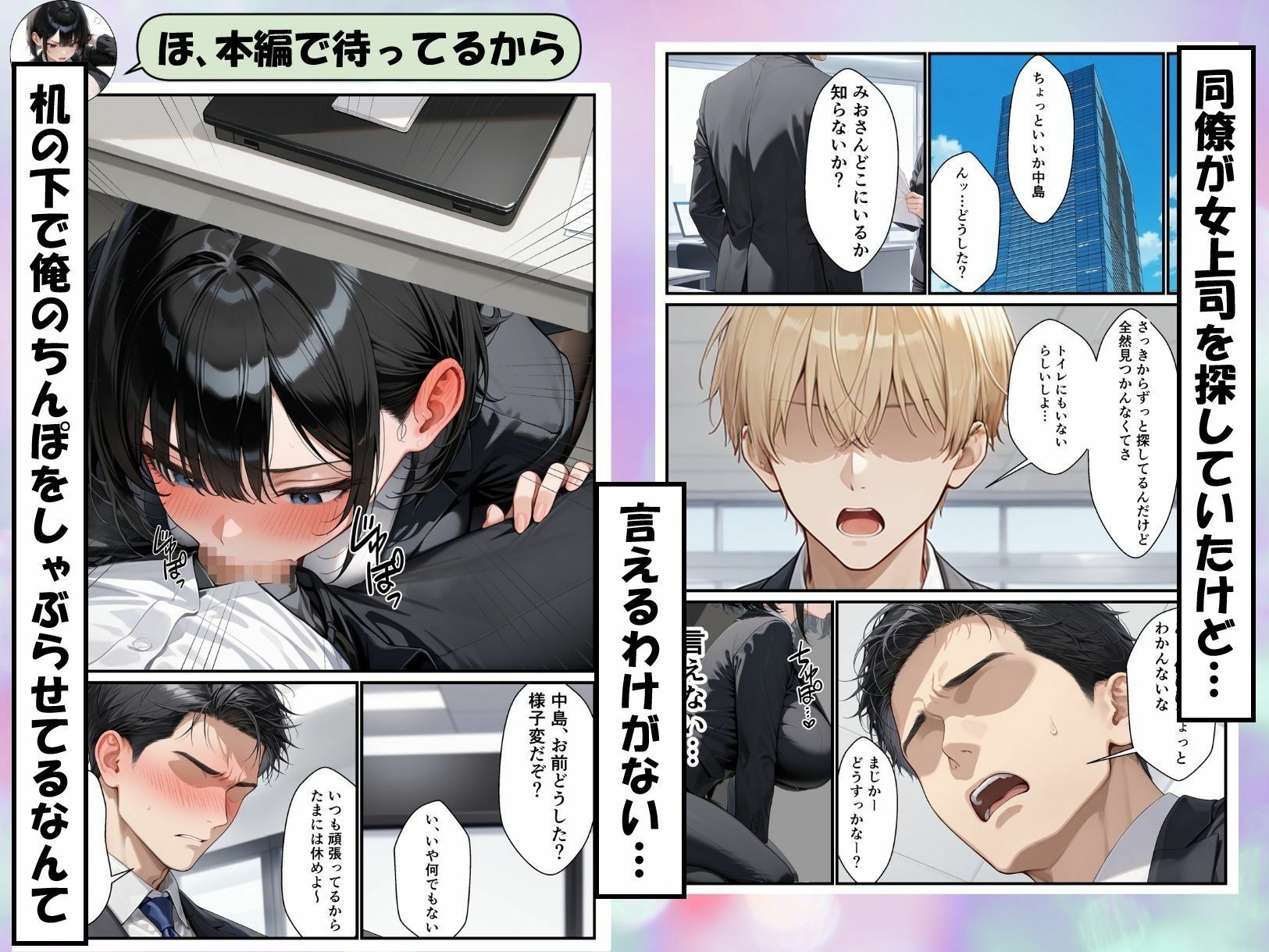 パワハラ女上司のエロ垢がばれて専用オナホになる話の画像9