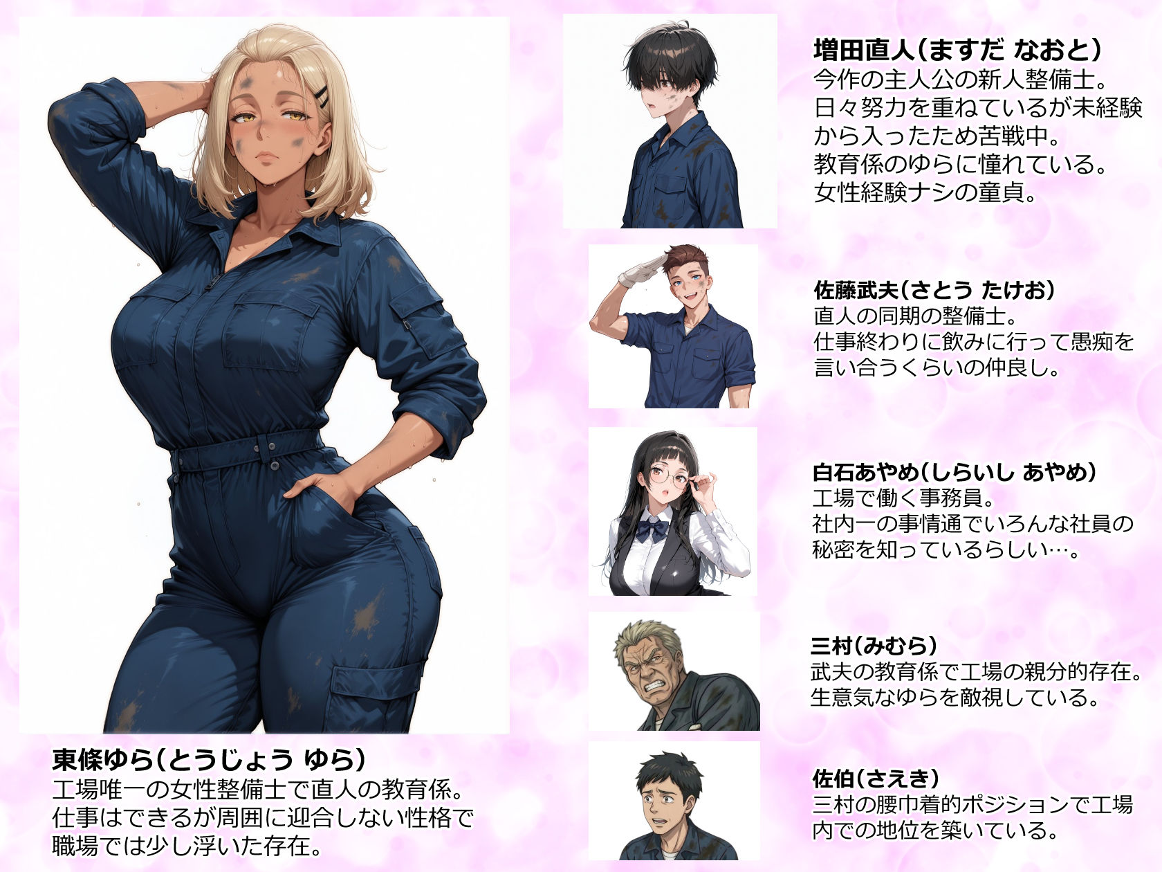 整備工場の爆乳ギャル先輩が実はエロ配信者だった話 〜新人整備士の俺だけが知る彼女の秘密〜のサンプル画像 1