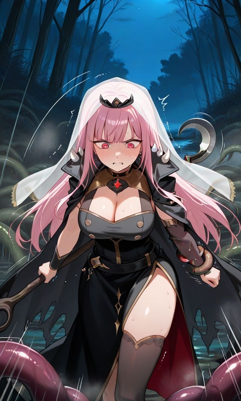 「く…化け物との忌み子なんていやぁ！！」Vtuber森カ◯オペがモンスター討伐で返り討ちにあって無理矢理異種姦されて妊娠させられちゃう話のサンプル画像 6